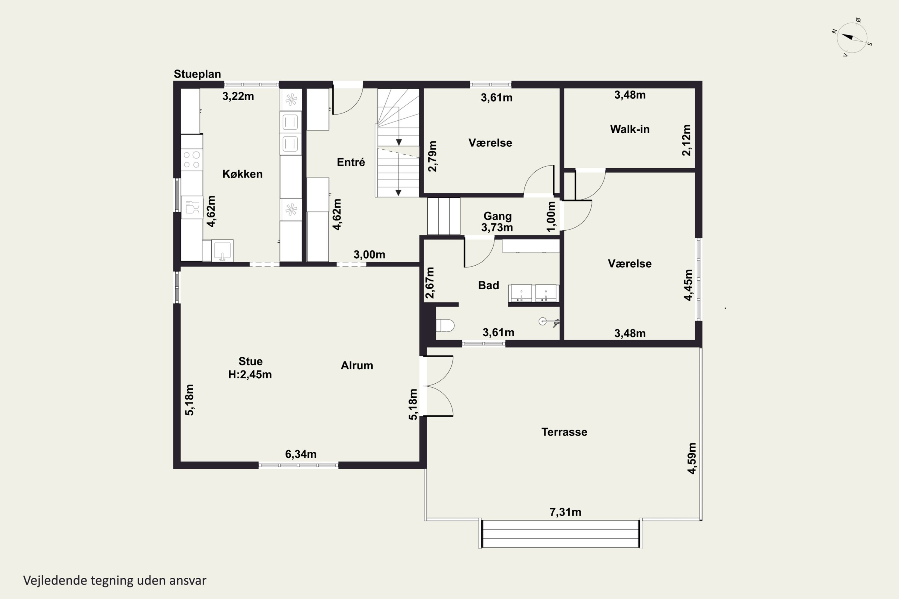 Plantegninger billede af Kløverdalen 3, 4000 Roskilde