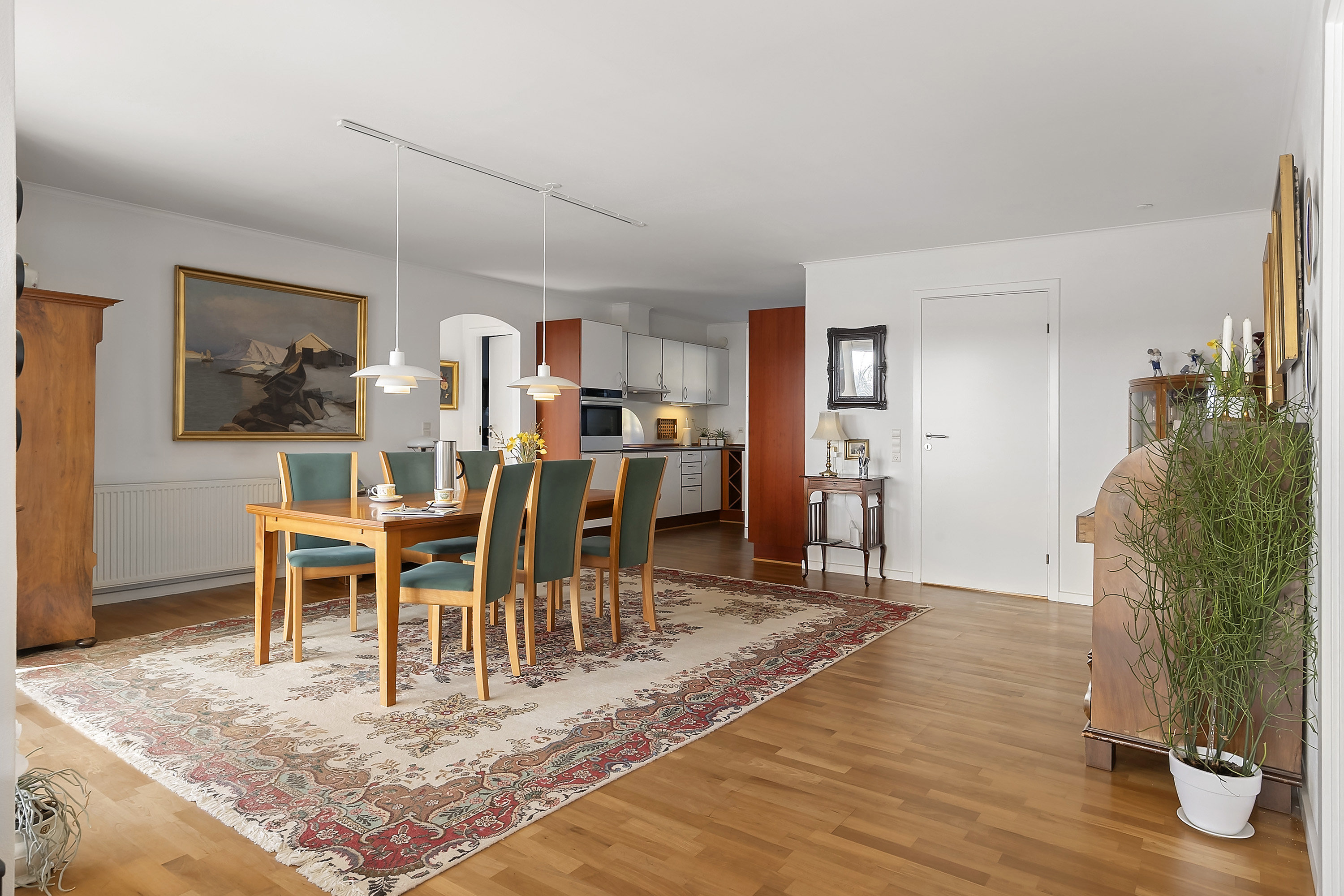 Fremhævet spisestue billede i fuldskærmstilstand. Billede af Skovbakken 5, 6200 Aabenraa