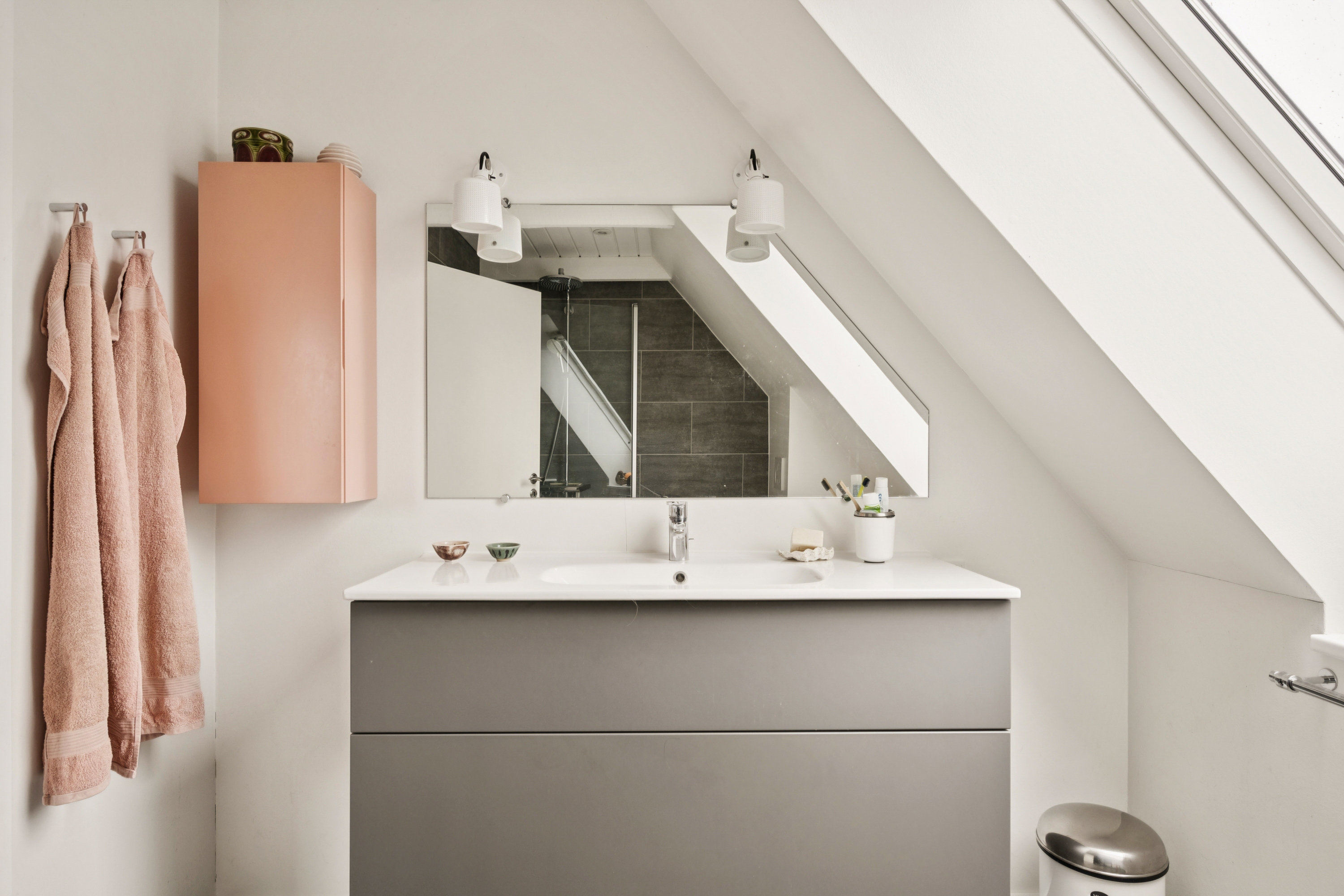 Fremhævet badeværelse billede i fuldskærmstilstand. Billede af Lindhøjvej 10, Begtrup, 8420 Knebel