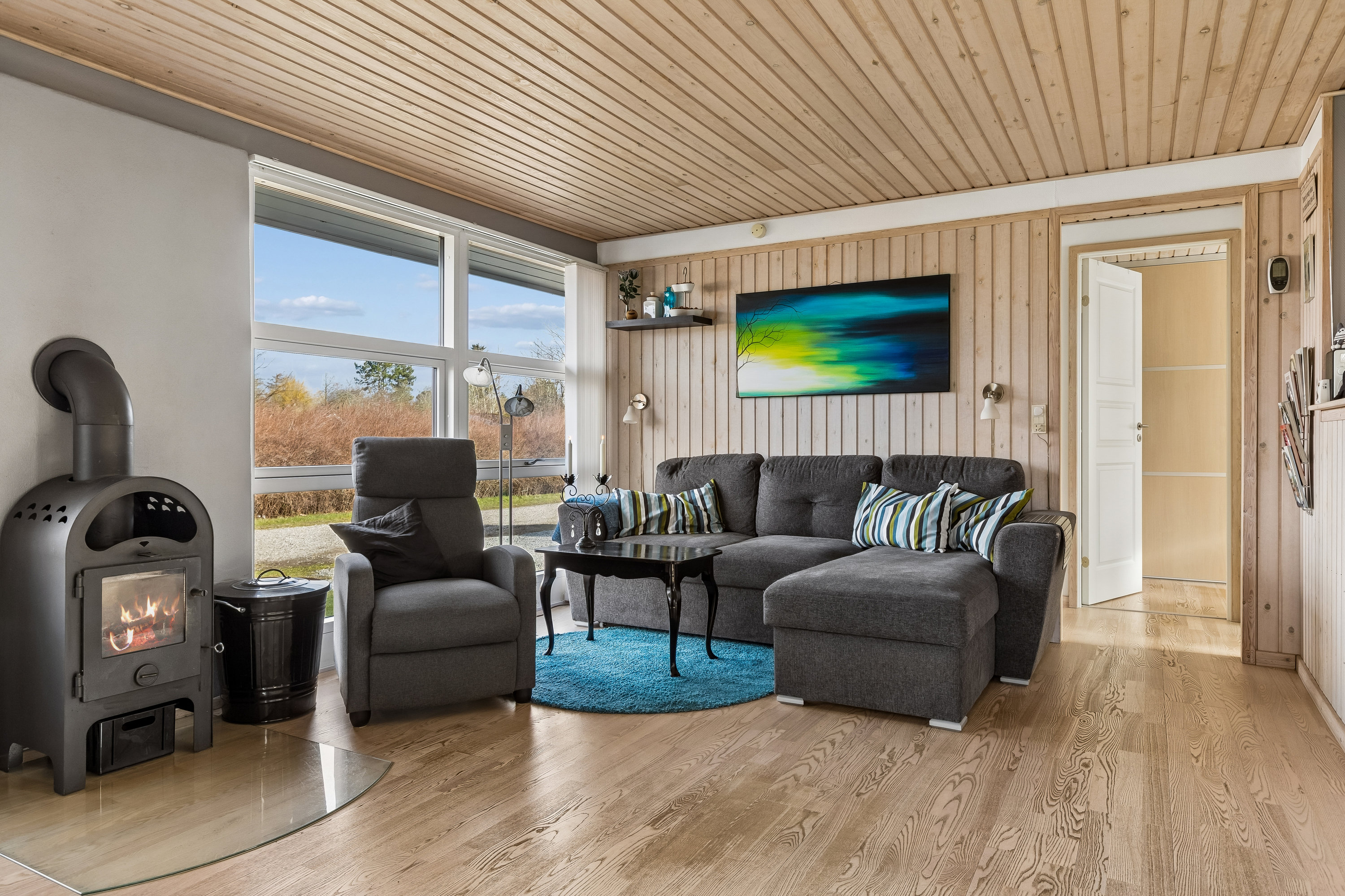 Fremhævet stue billede i fuldskærmstilstand. Billede af Pilebakken 13, Havnsø Str, 4591 Føllenslev