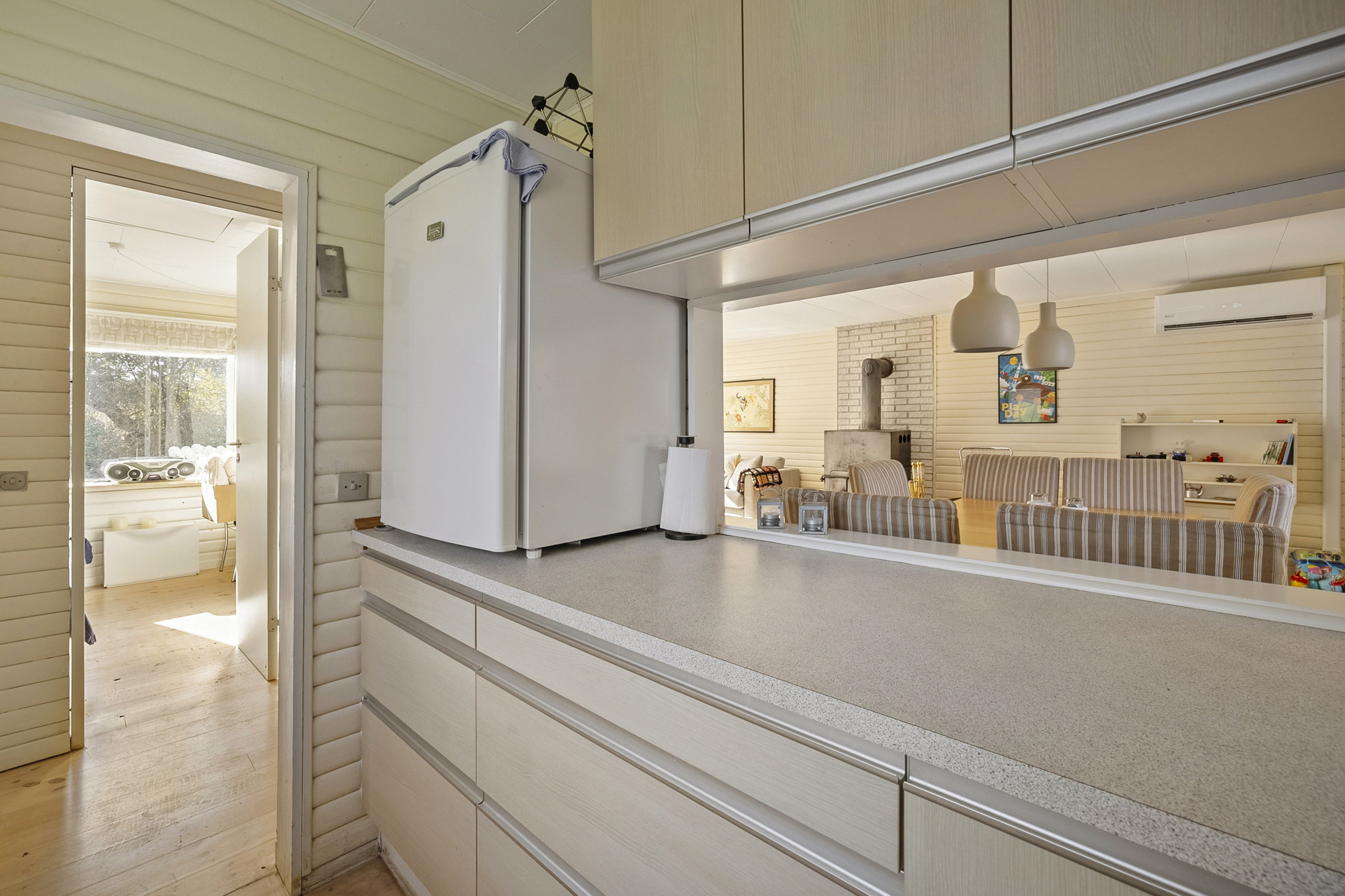 Fremhævet køkken billede i fuldskærmstilstand. Billede af Broholmvej 75, Frølunde Fed, 4220 Korsør