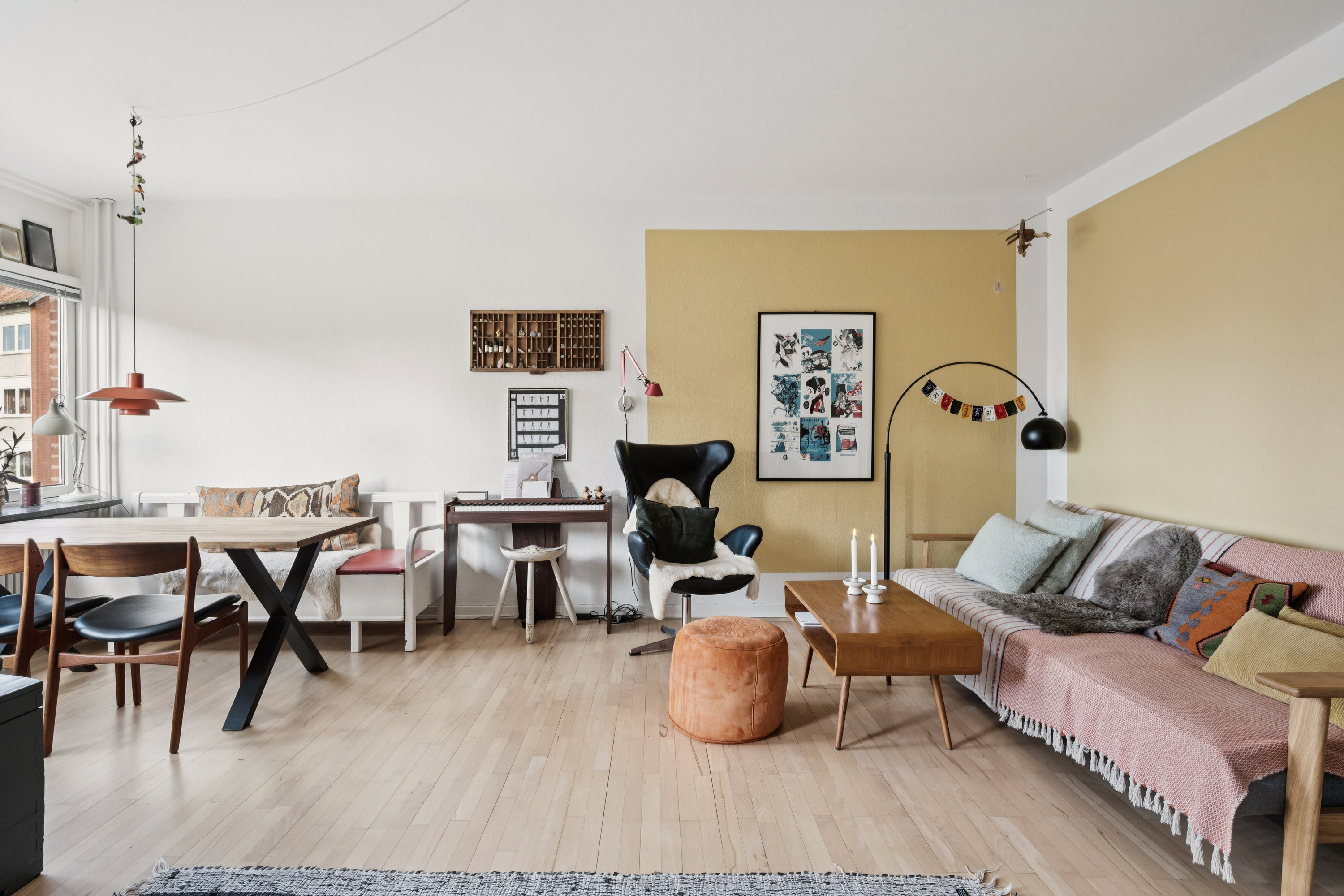 Fremhævet stue billede i fuldskærmstilstand. Billede af Sønderborggade 11, 1. th., 8000 Aarhus C