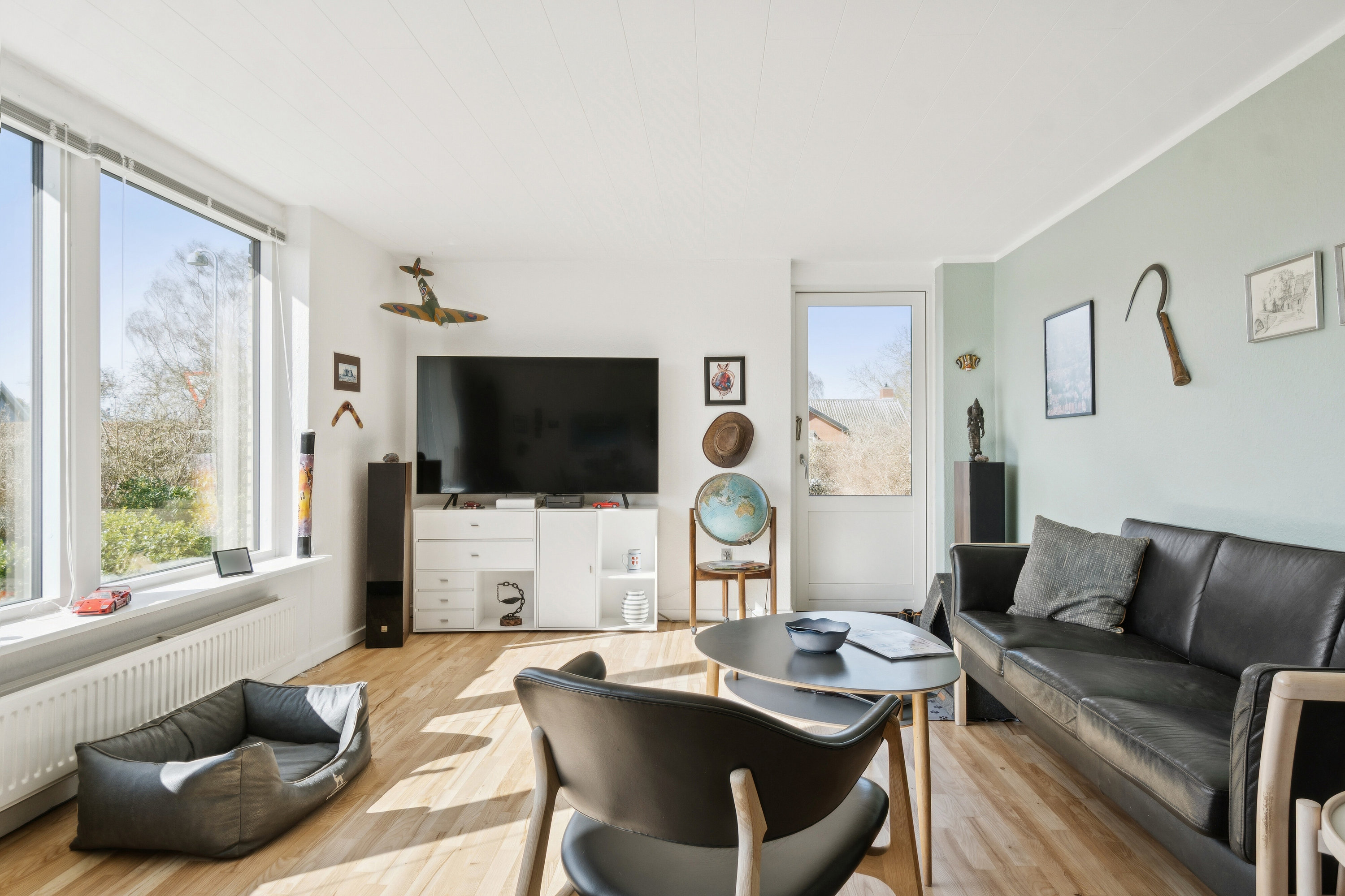 Fremhævet stue billede i fuldskærmstilstand. Billede af Hesselbyvej 1A, 4230 Skælskør