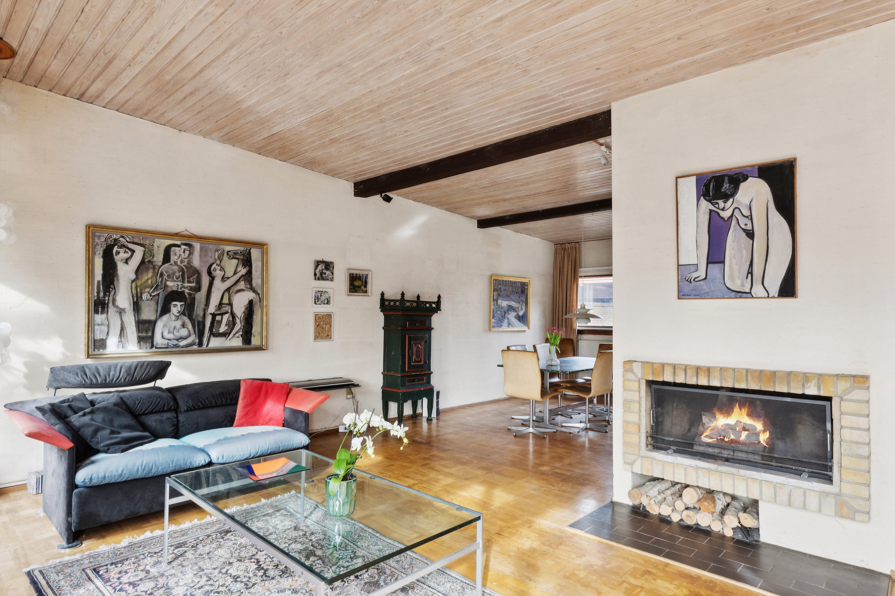 Fremhævet stue billede i fuldskærmstilstand. Billede af Grænsevej 7, 2650 Hvidovre