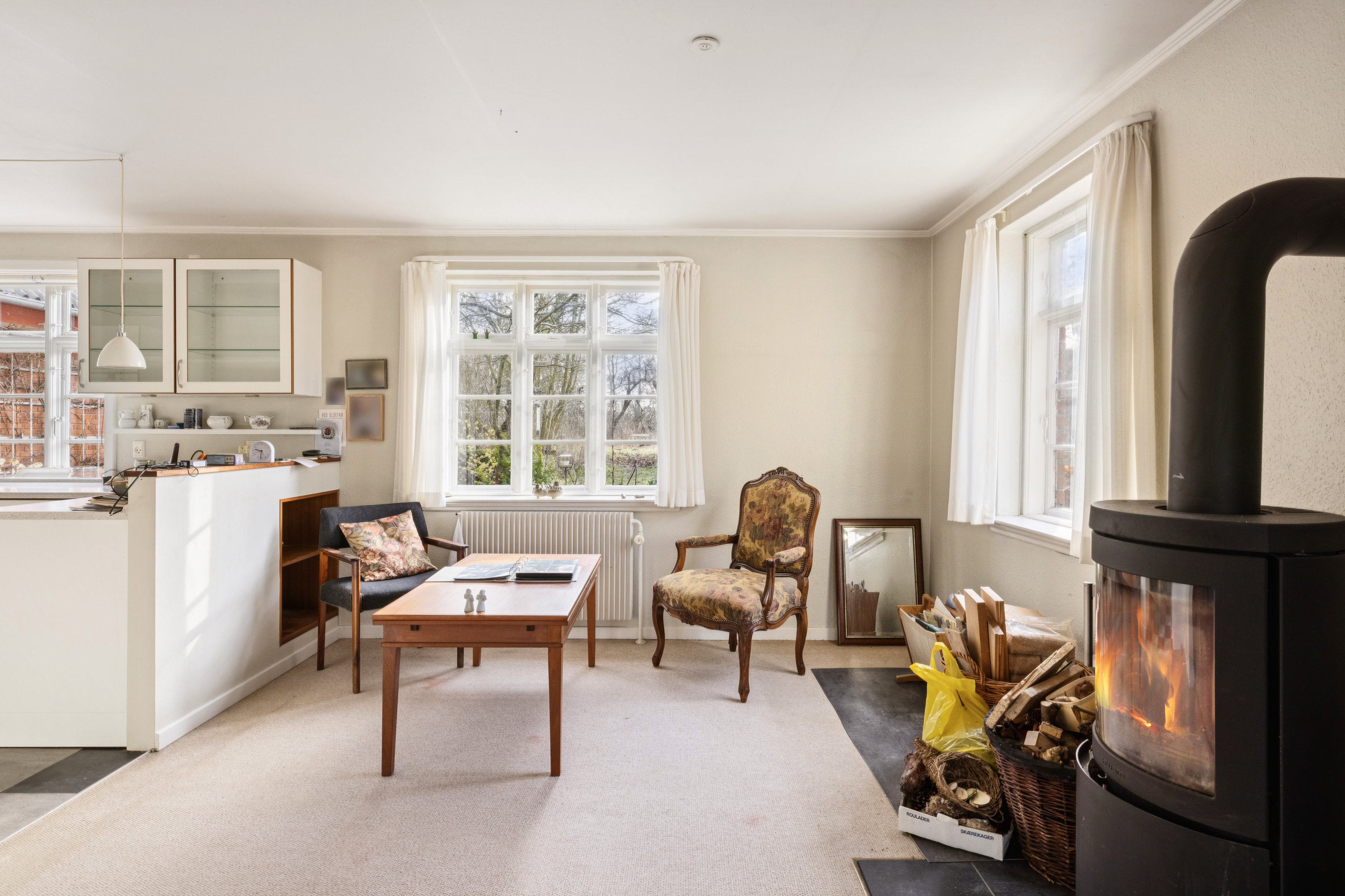 Fremhævet stue billede i fuldskærmstilstand. Billede af Kjeldbjergvej 1, Kjeldbjerg, 7800 Skive