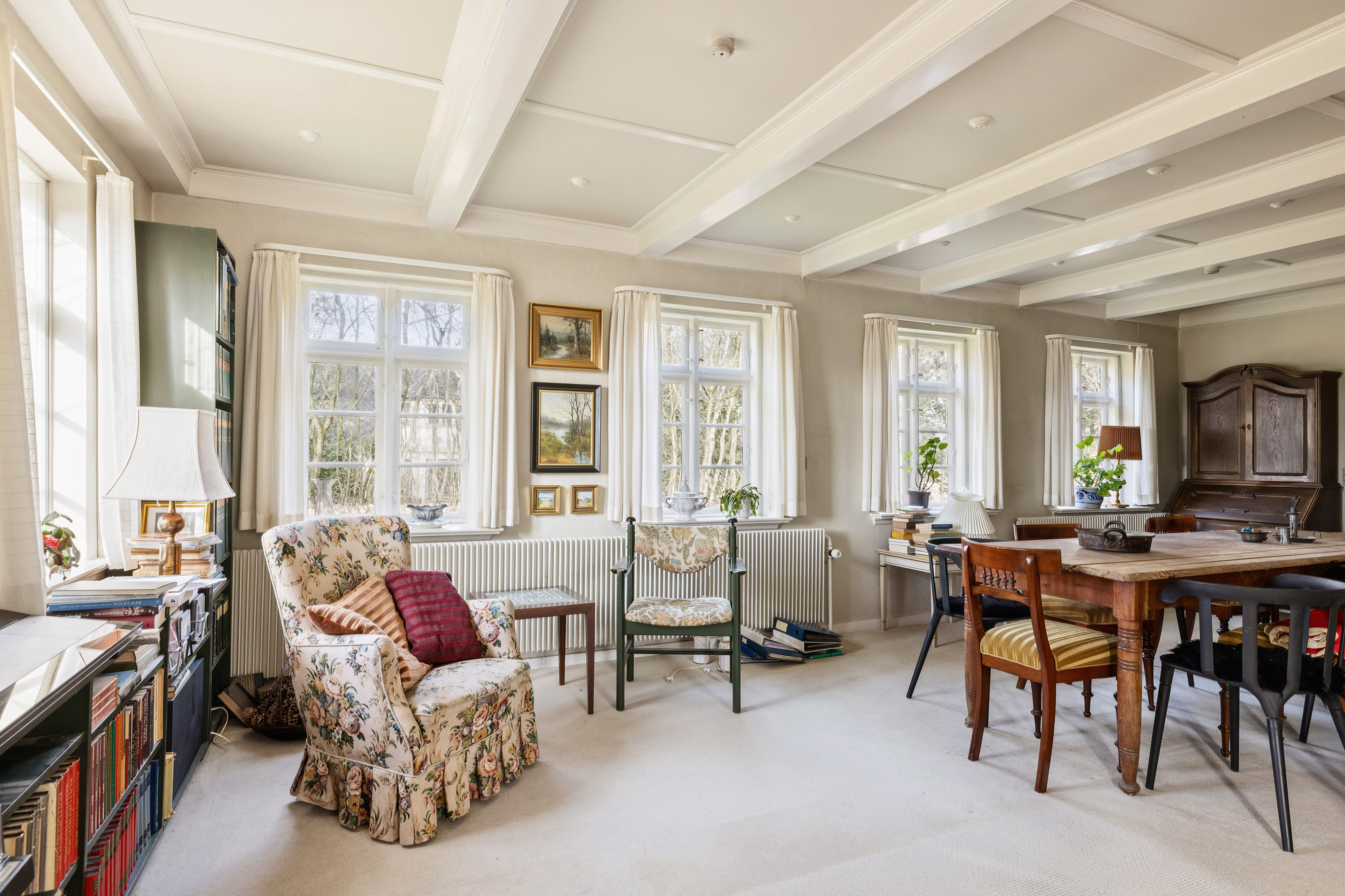 Fremhævet stue billede i fuldskærmstilstand. Billede af Kjeldbjergvej 1, Kjeldbjerg, 7800 Skive