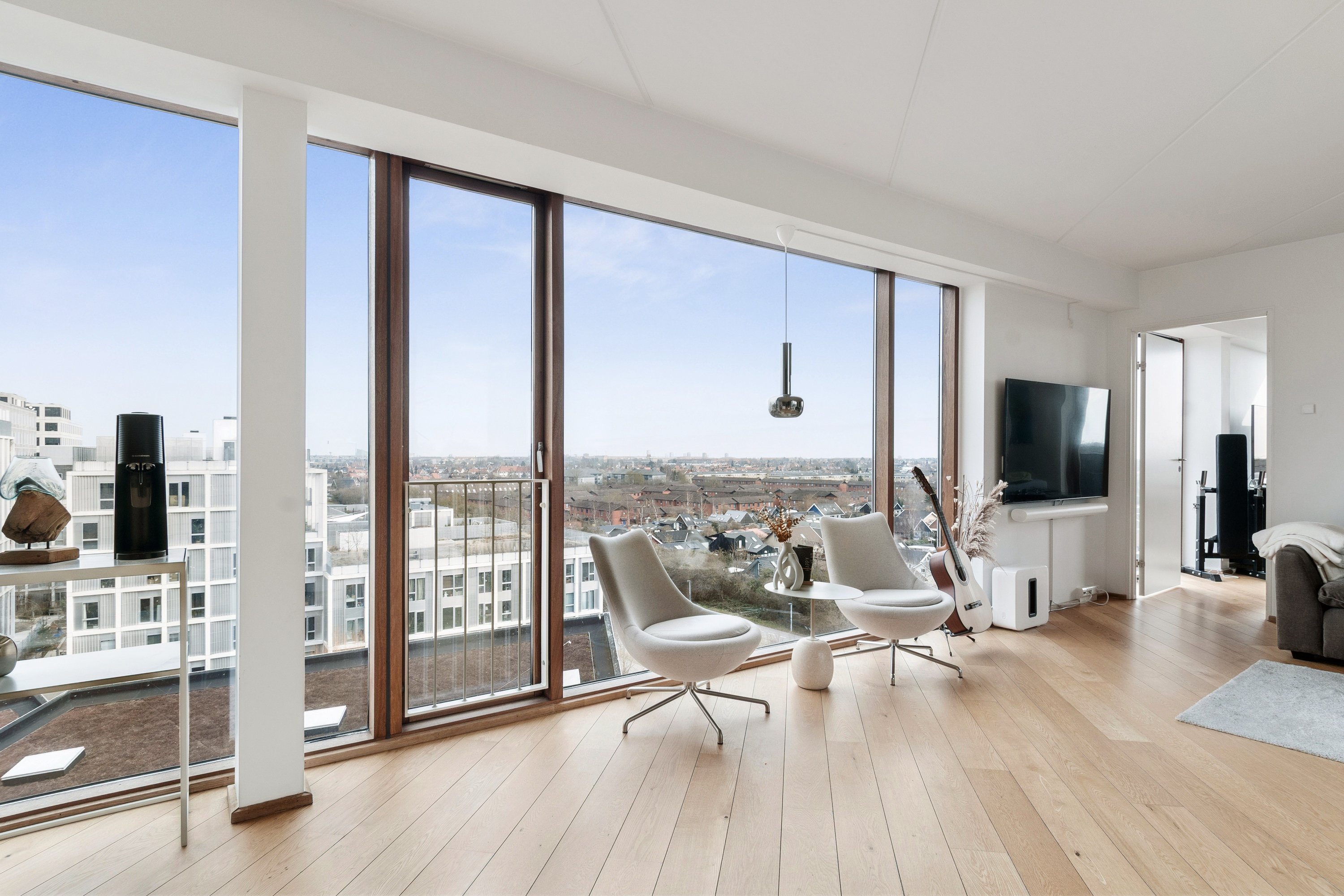 Fremhævet stue billede i fuldskærmstilstand. Billede af Ørestads Boulevard 55E, 7. 701., 2300 København S