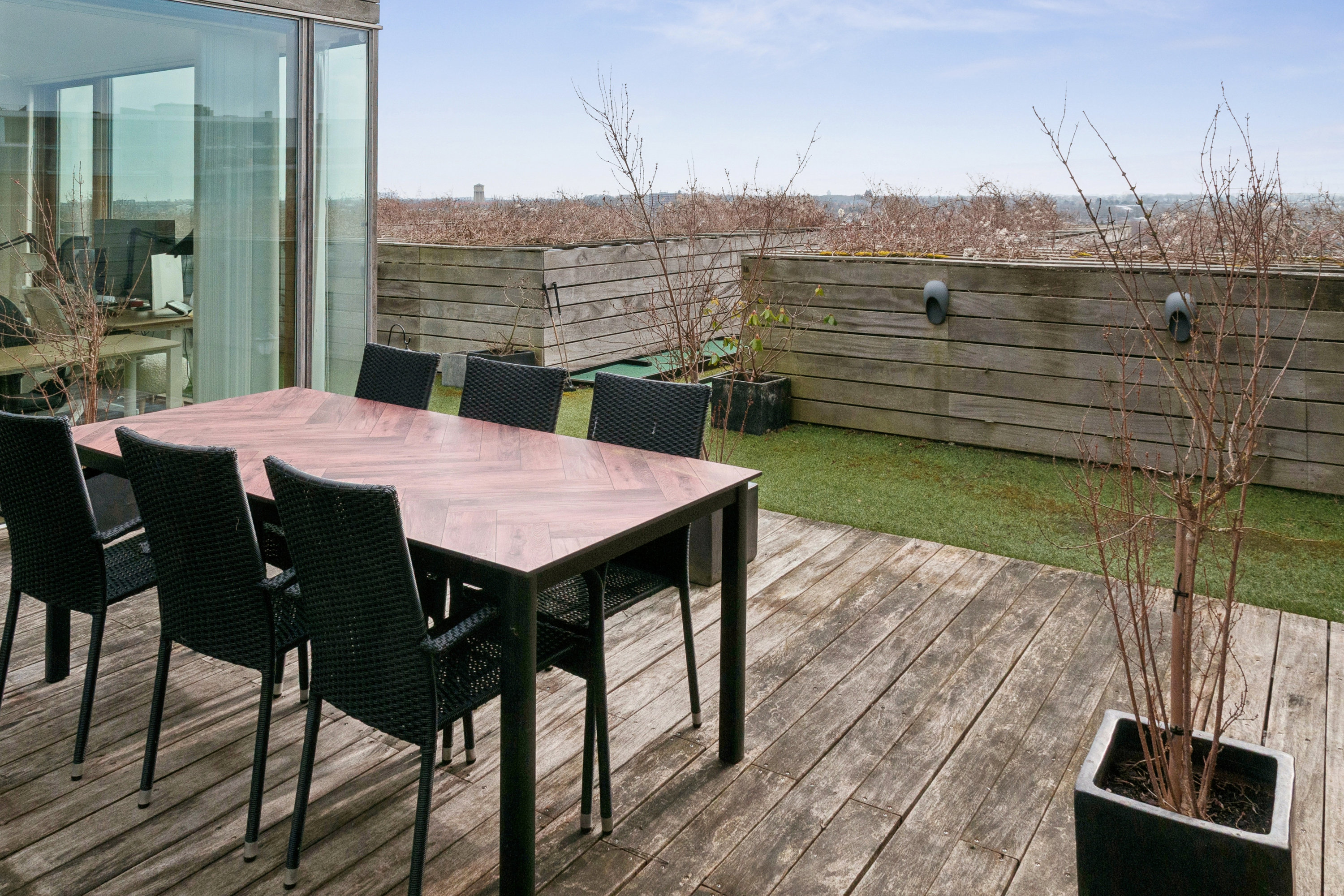 Fremhævet terrasse billede i fuldskærmstilstand. Billede af Ørestads Boulevard 55E, 7. 701., 2300 København S