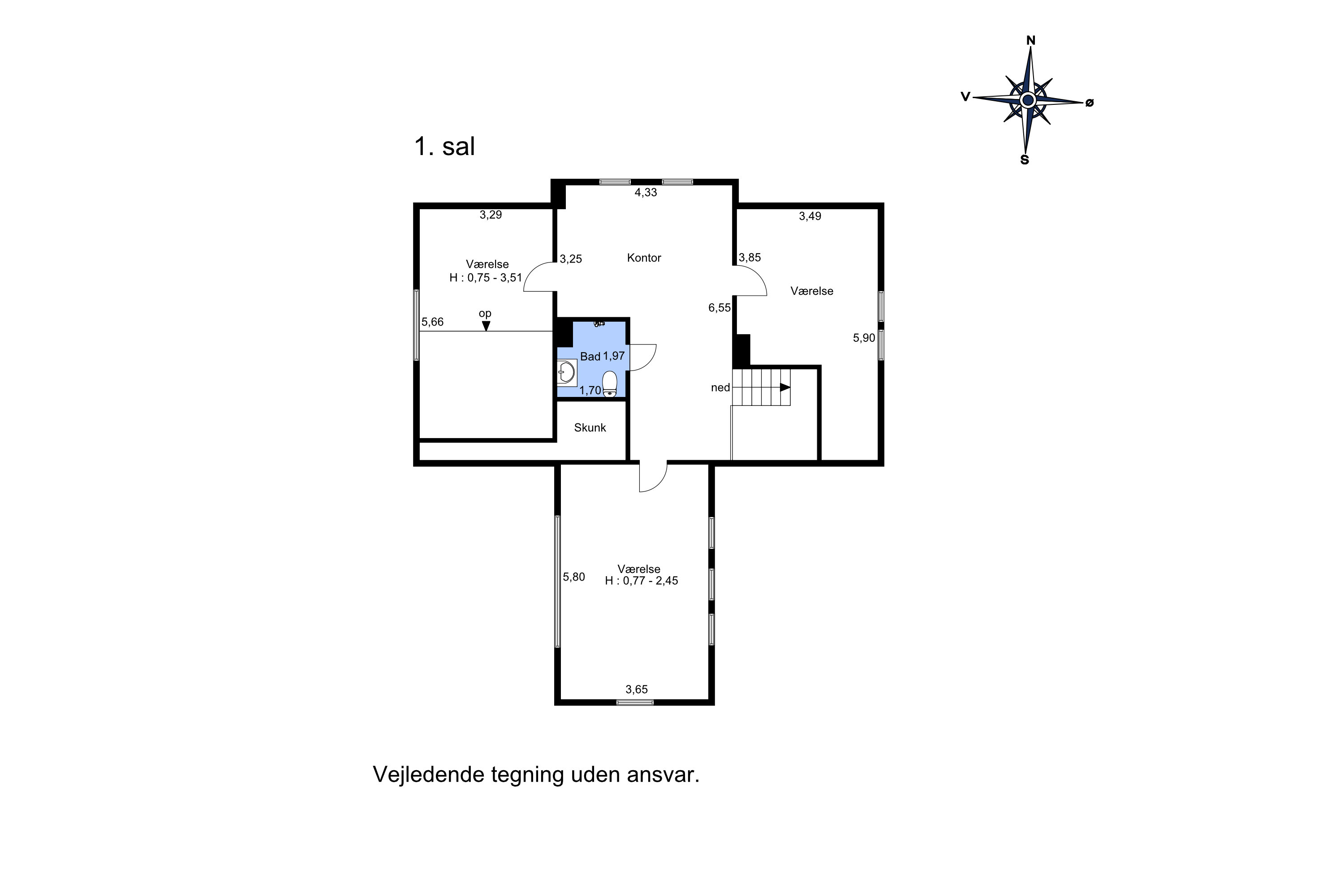 Plantegninger billede af Drejet 5, Torø Huse, 5610 Assens