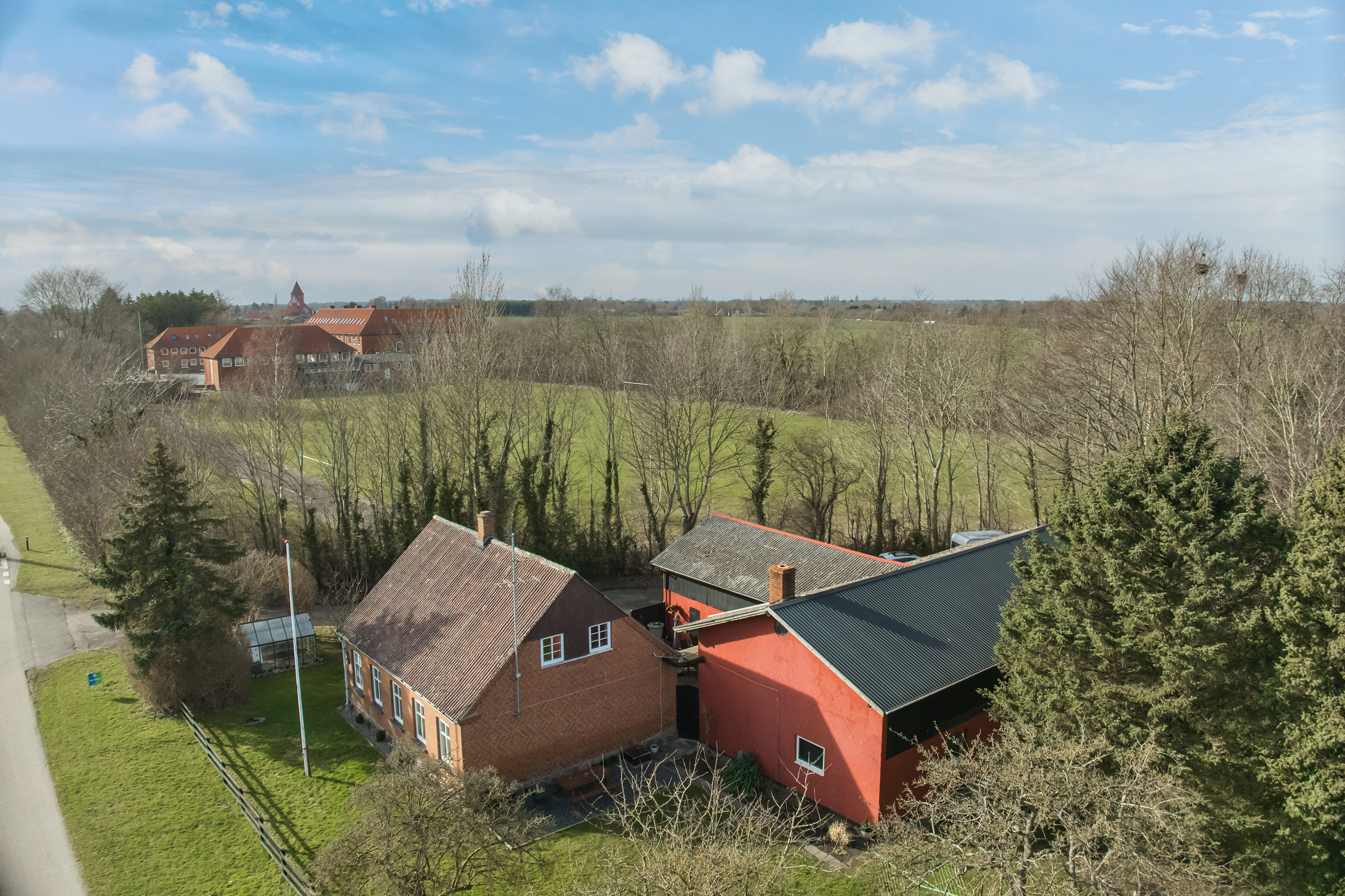 Fremhævet luftfoto billede i fuldskærmstilstand. Billede af Gl. Landevej 15A, Toreby, 4891 Toreby L