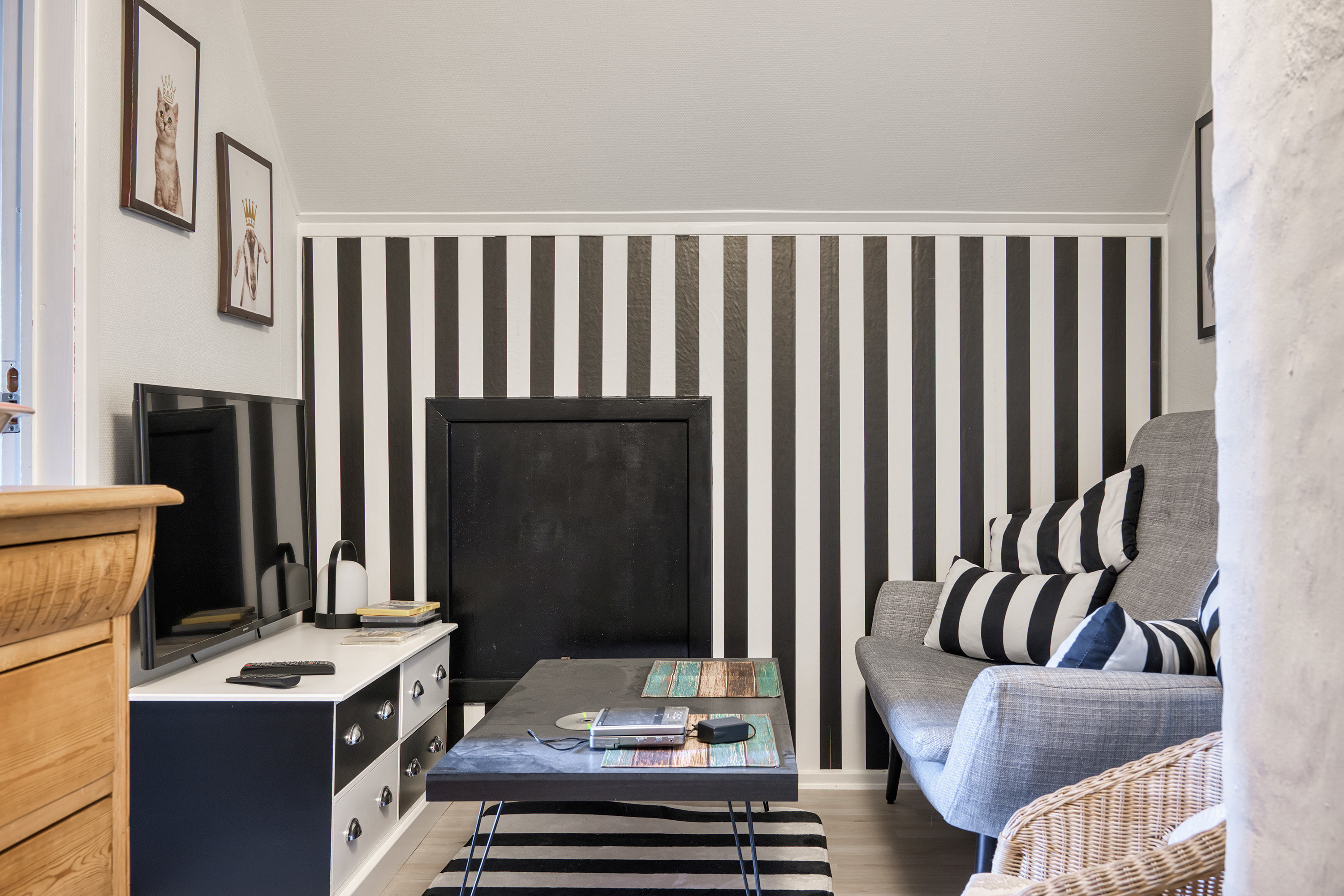 Fremhævet tv stue billede i fuldskærmstilstand. Billede af Gl. Landevej 15A, Toreby, 4891 Toreby L