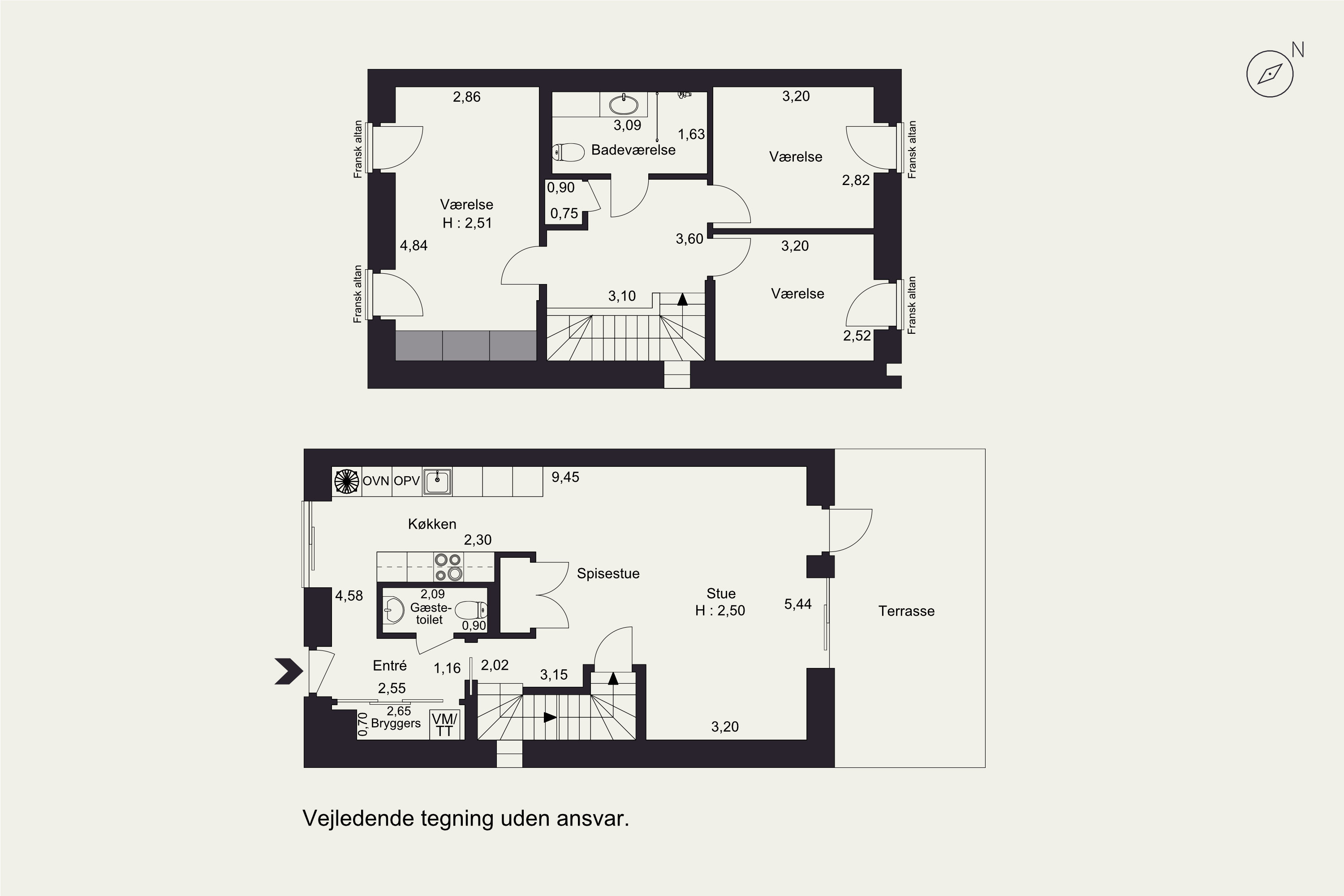 Plantegninger billede af Ralphs Vænge 45, 2950 Vedbæk