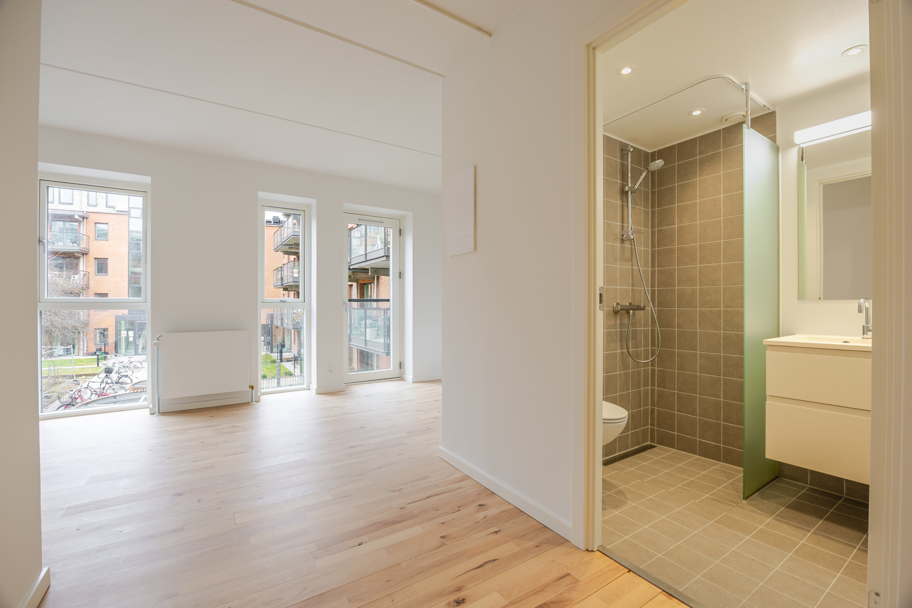 Fremhævet andet billede i fuldskærmstilstand. Billede af Mjølnerparken 44A, 1. 1., 2200 København N