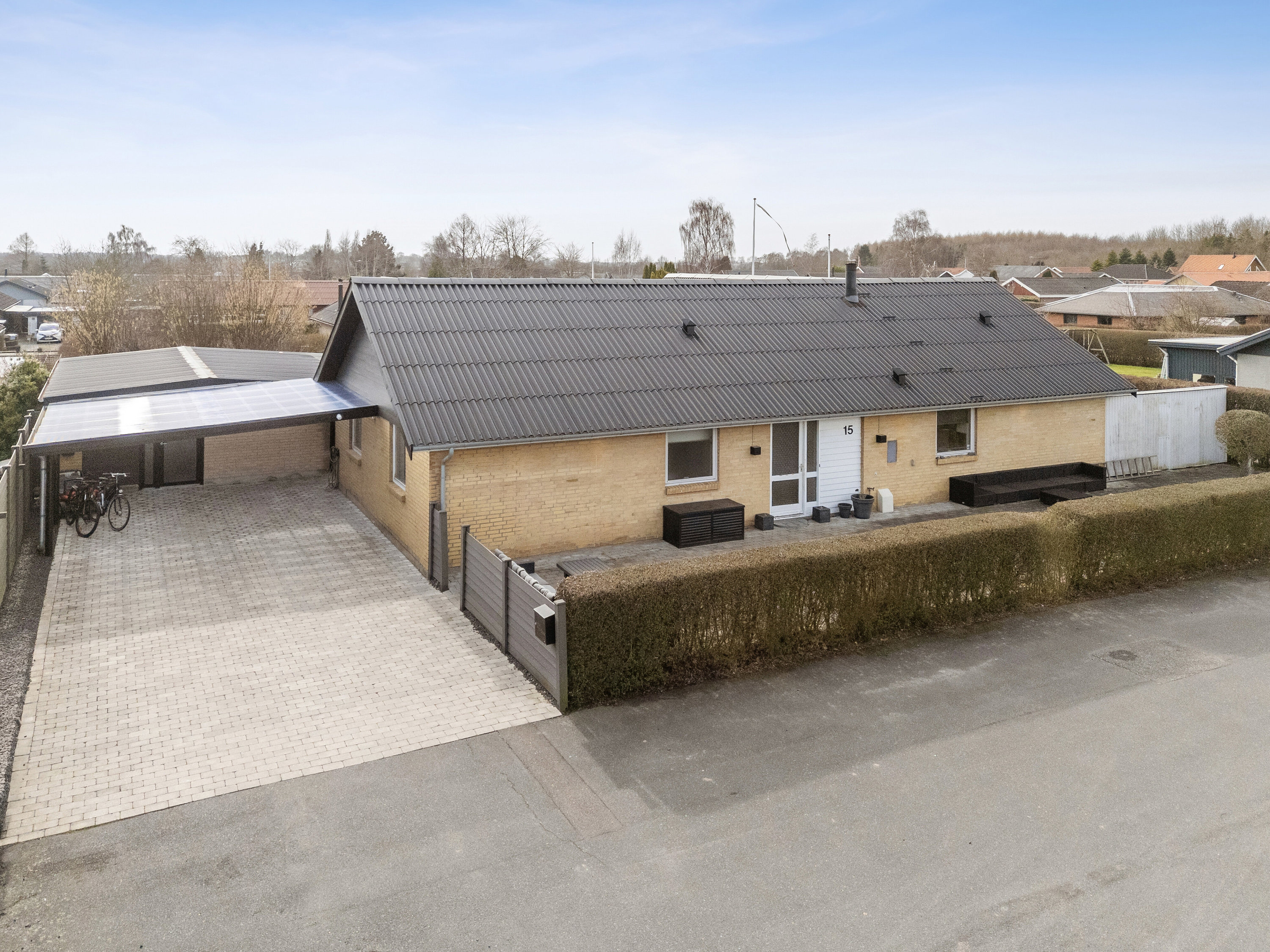 Fremhævet set fra haven billede i fuldskærmstilstand. Billede af Vibevej 15, 4261 Dalmose