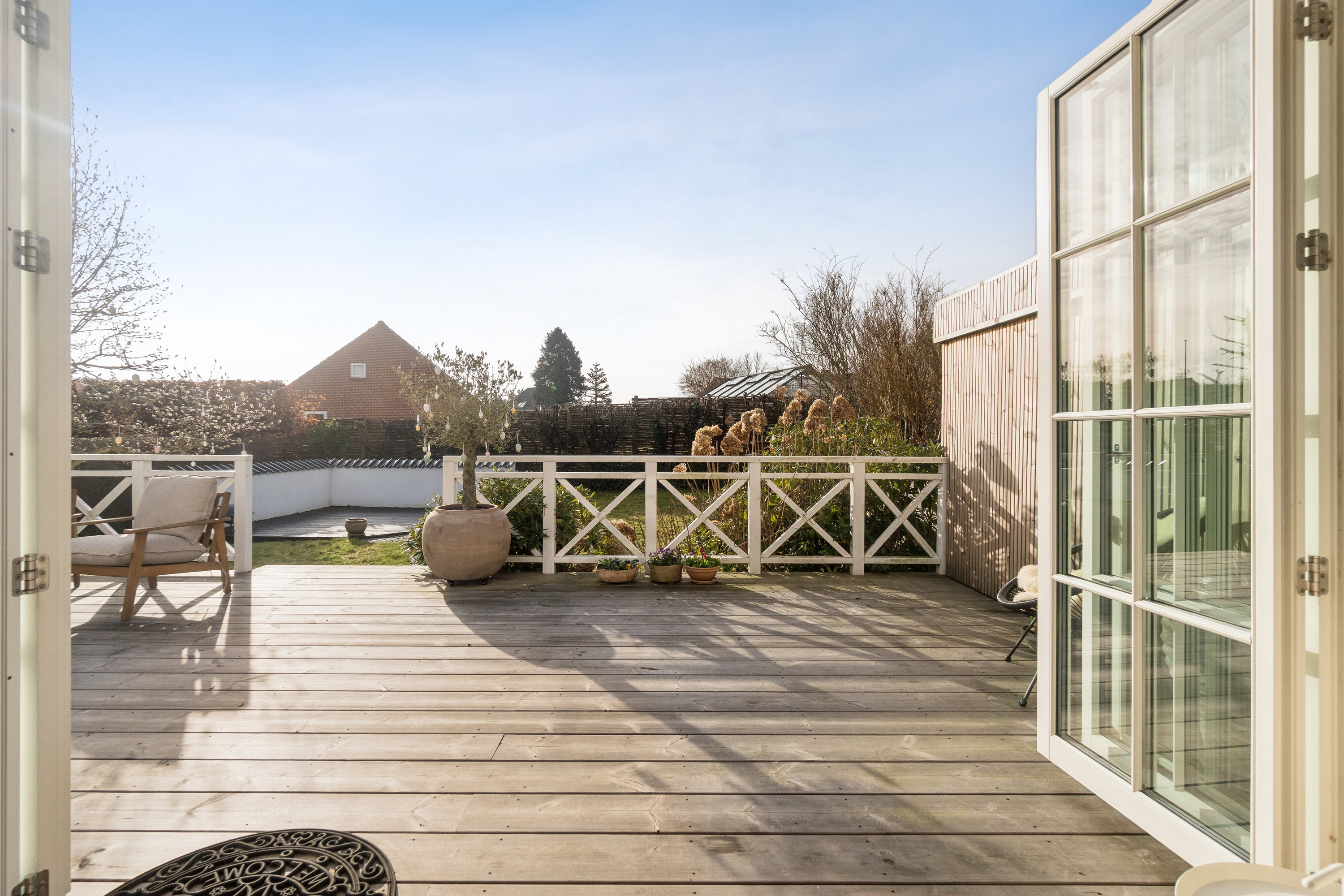 Fremhævet terrasse billede i fuldskærmstilstand. Billede af Rolfsgade 13, 8260 Viby J