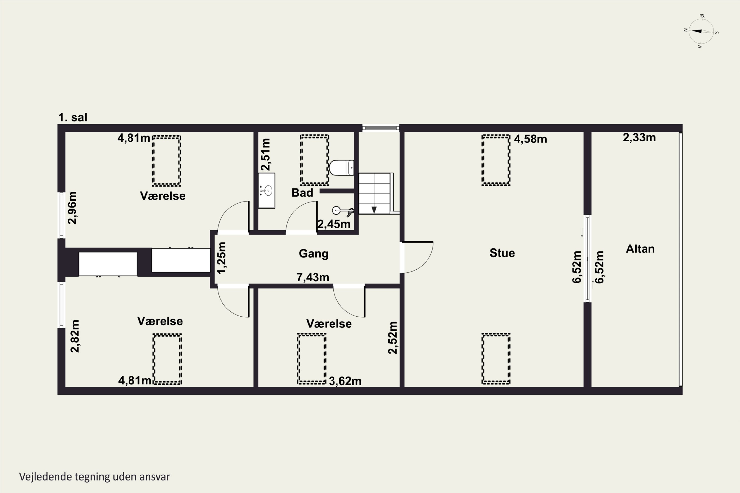 Plantegninger billede af Ribesvej 3, 7700 Thisted