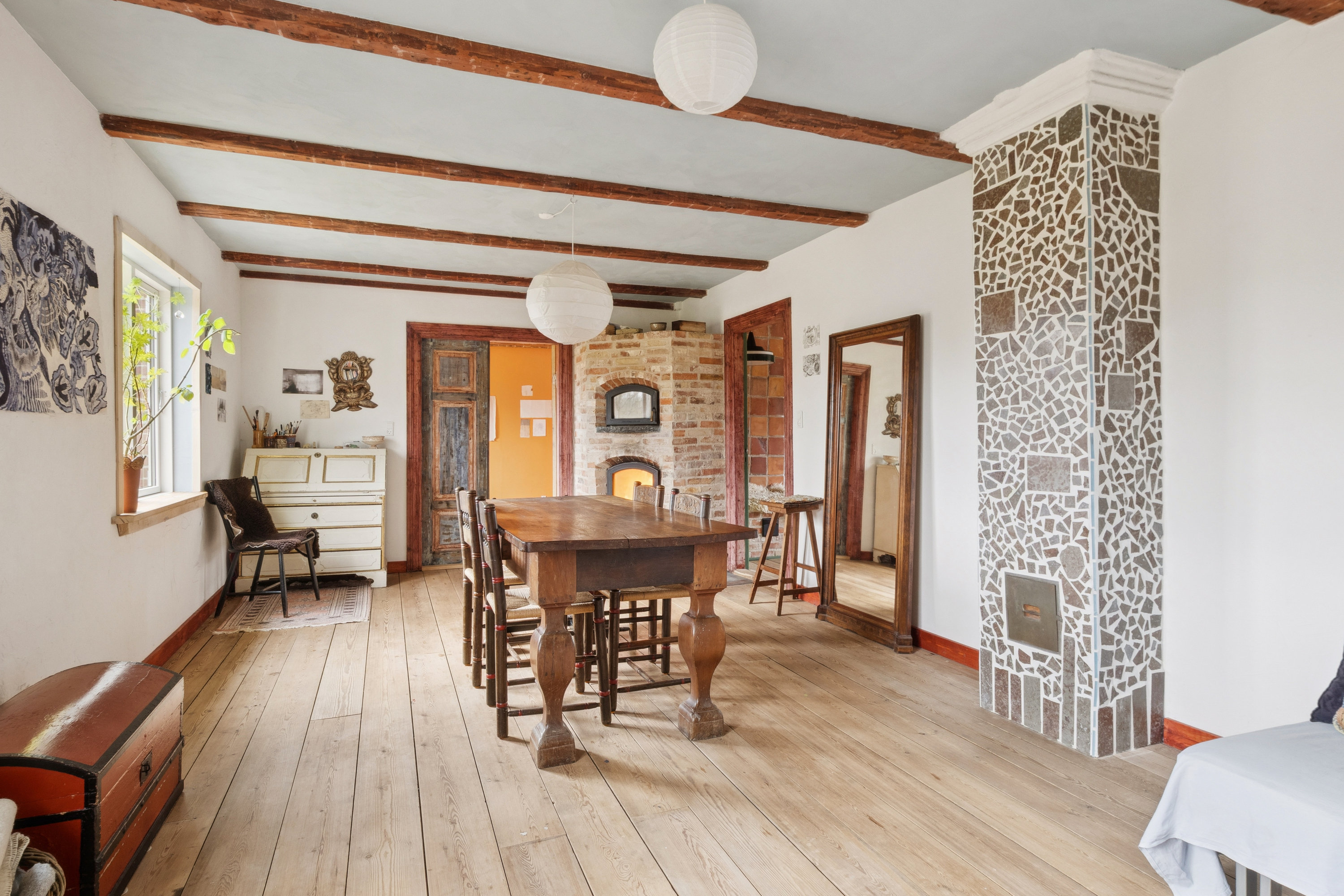 Fremhævet stue billede i fuldskærmstilstand. Billede af Hejlskovvej 72, Hejlskov, 7840 Højslev