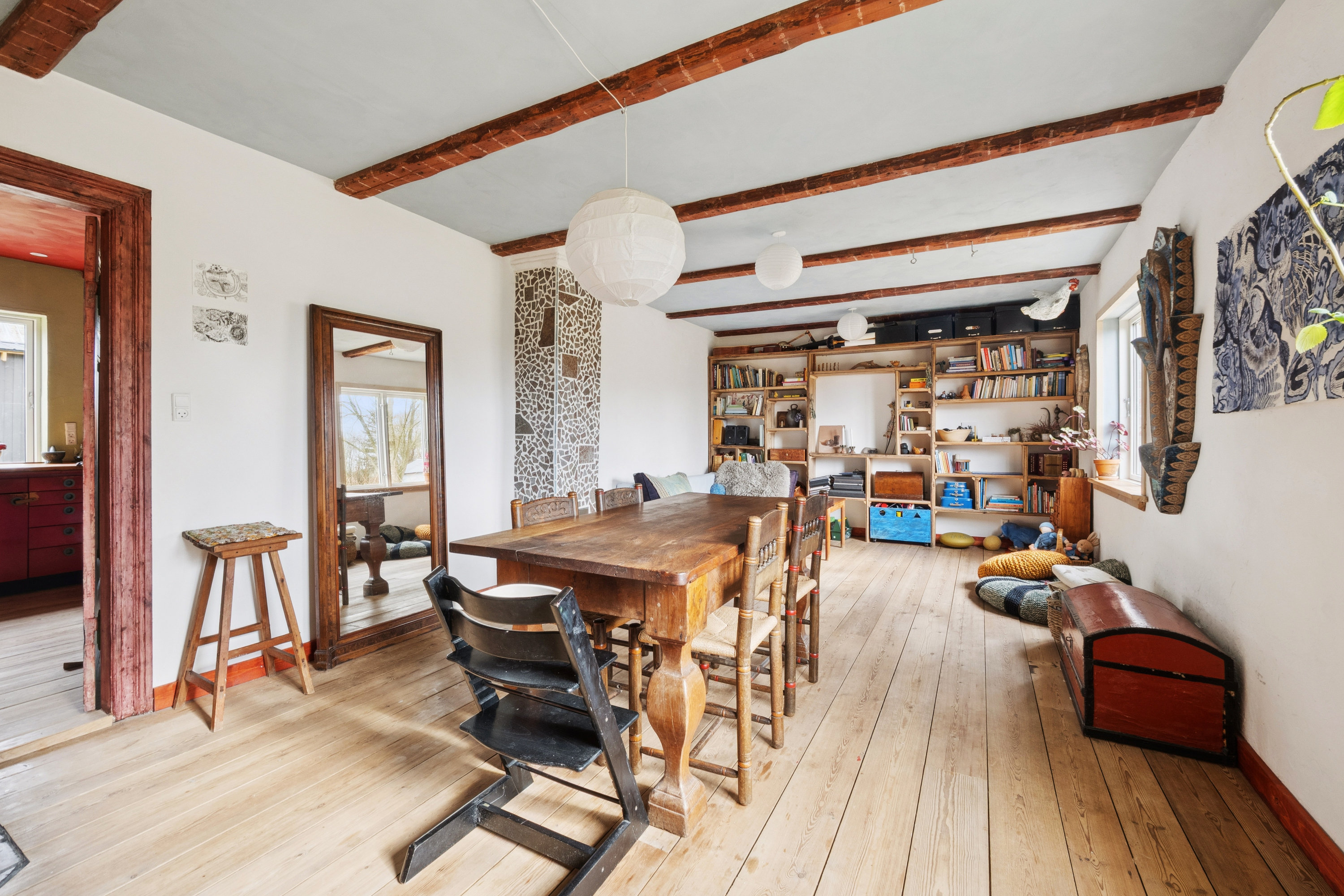 Fremhævet stue billede i fuldskærmstilstand. Billede af Hejlskovvej 72, Hejlskov, 7840 Højslev