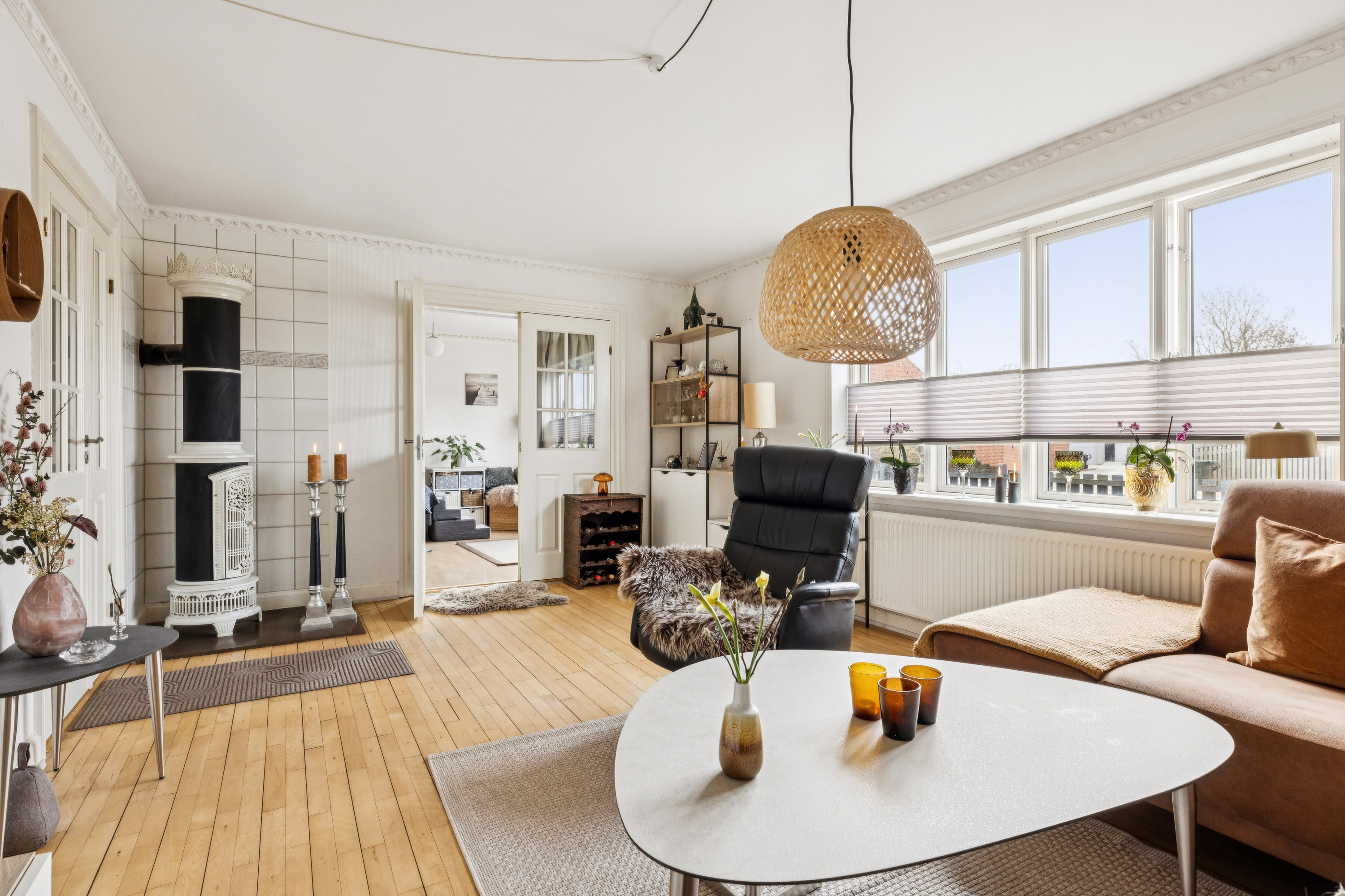 Fremhævet stue billede i fuldskærmstilstand. Billede af Havnevej 107, 8500 Grenaa