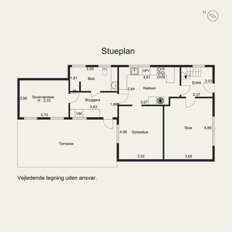 Plantegninger billede af Fjordvej 92, 5330 Munkebo