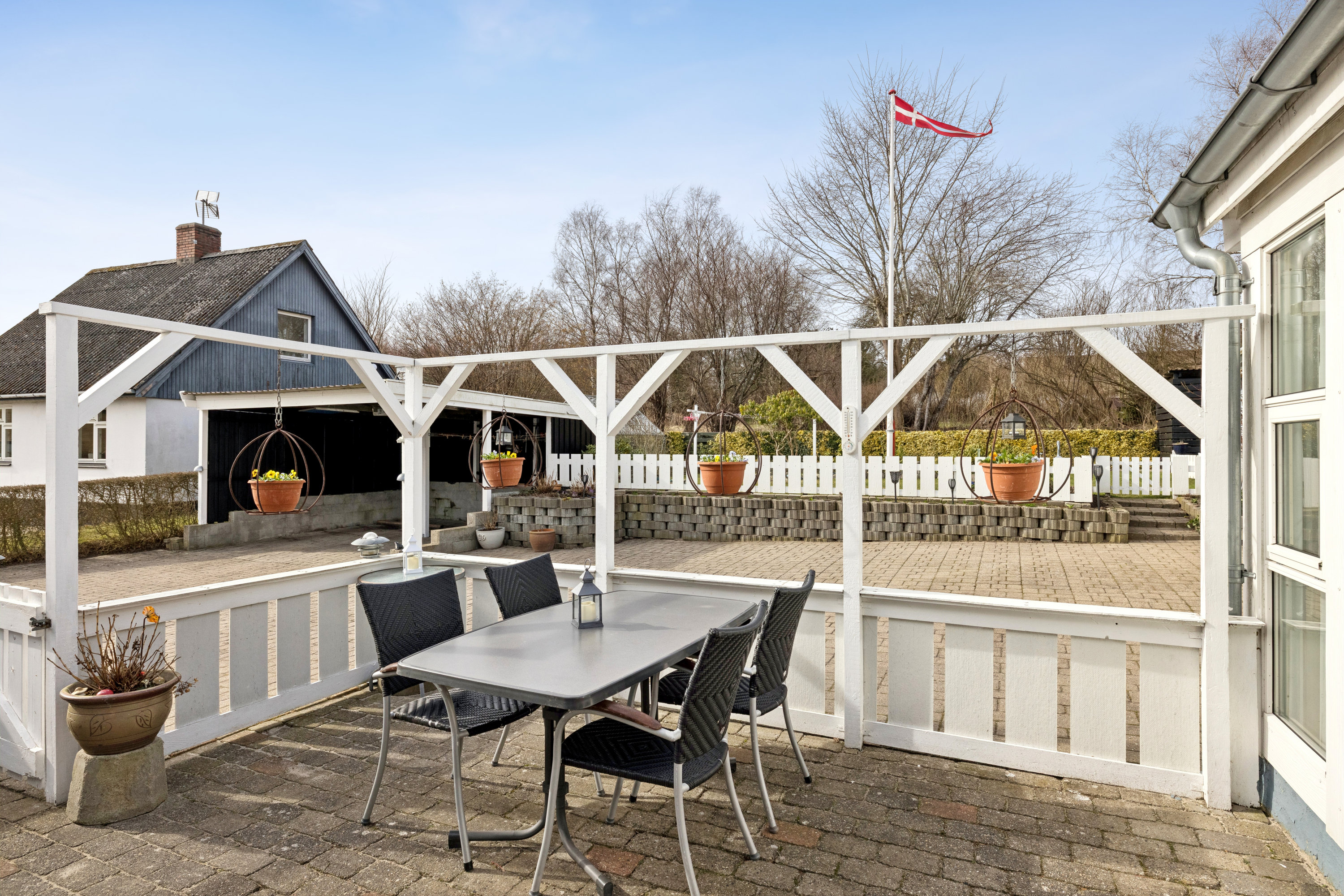 Fremhævet terrasse billede i fuldskærmstilstand. Billede af Hemmedvej 49, 8585 Glesborg