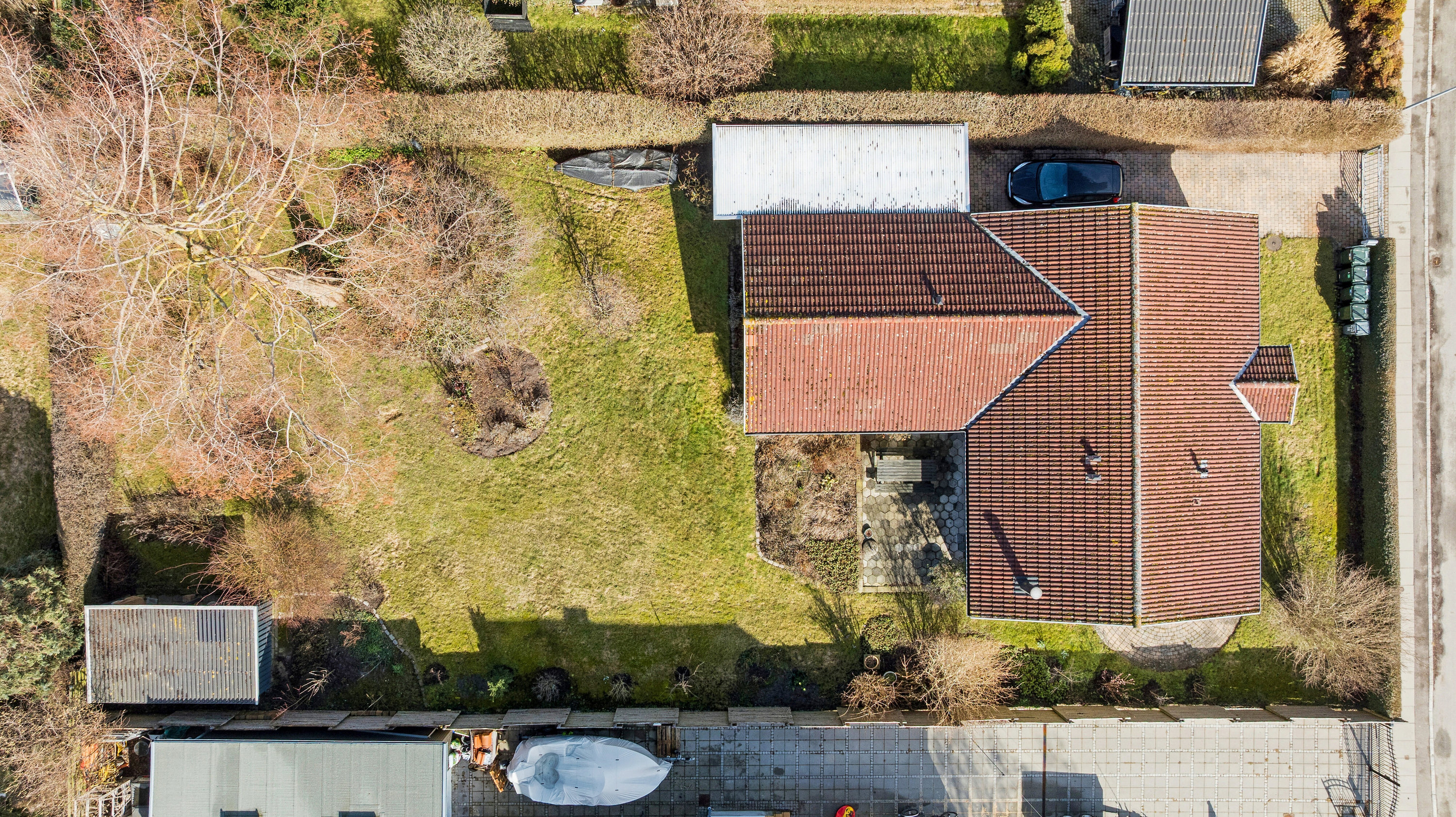 Fremhævet luftfoto billede i fuldskærmstilstand. Billede af Nordre Kystagervej 38, 2650 Hvidovre