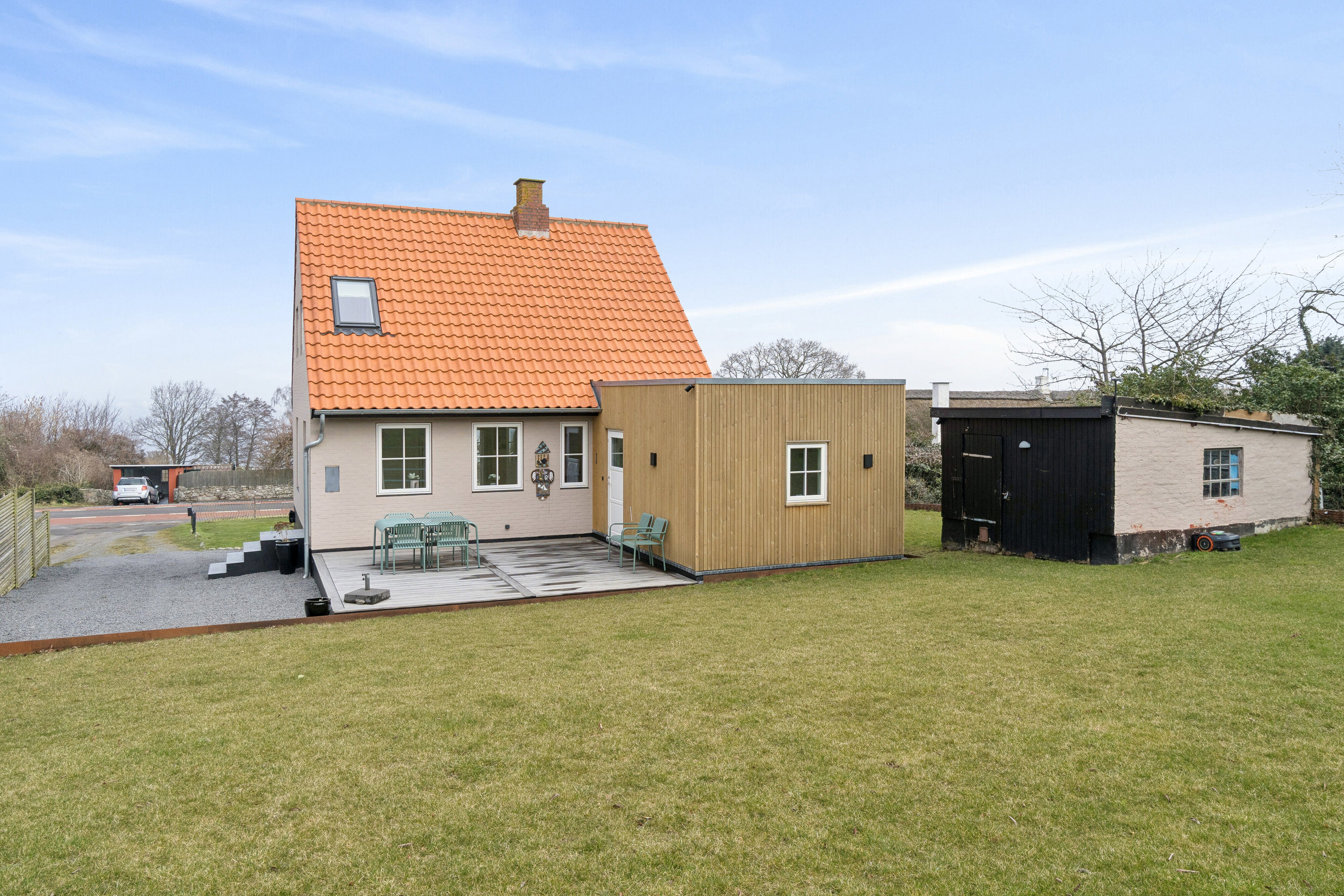 Fremhævet set fra haven billede i fuldskærmstilstand. Billede af Bølshavn 10, Bølshavn, 3740 Svaneke