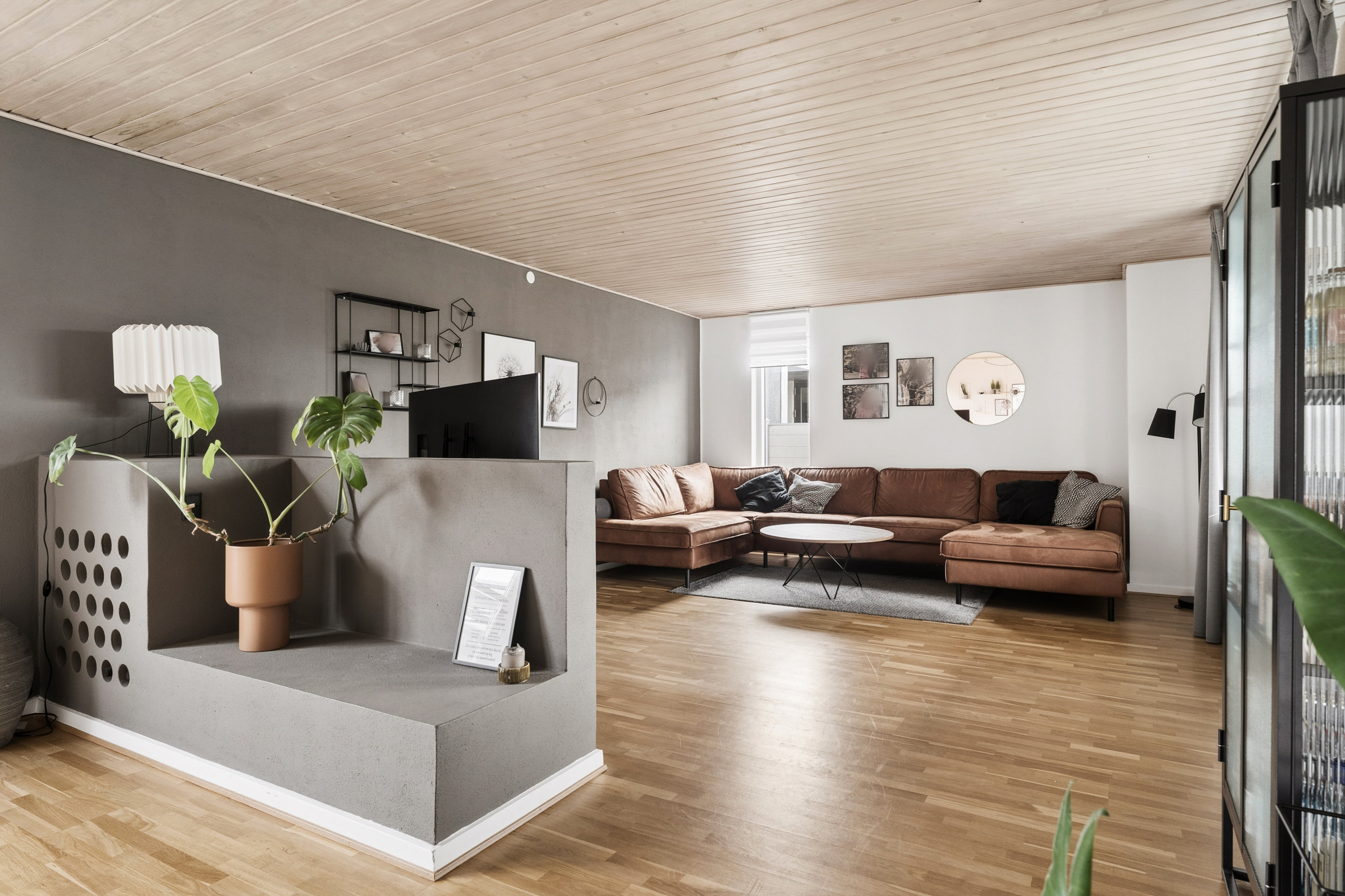 Fremhævet stue billede i fuldskærmstilstand. Billede af Kornagervej 28, 8920 Randers NV