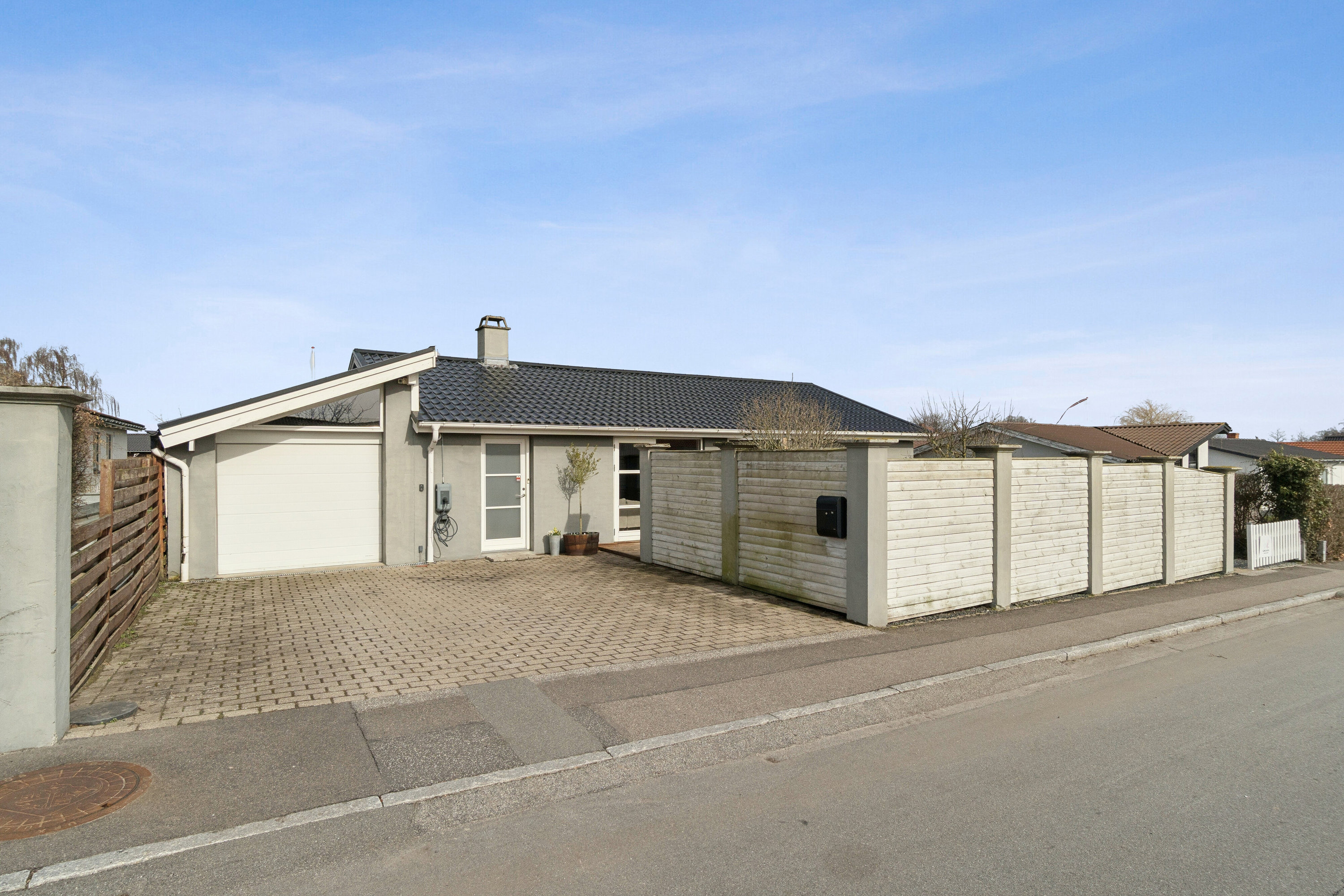 Fremhævet set fra vejen billede i fuldskærmstilstand. Billede af Bøgevej 14, Fensmark, 4684 Holmegaard