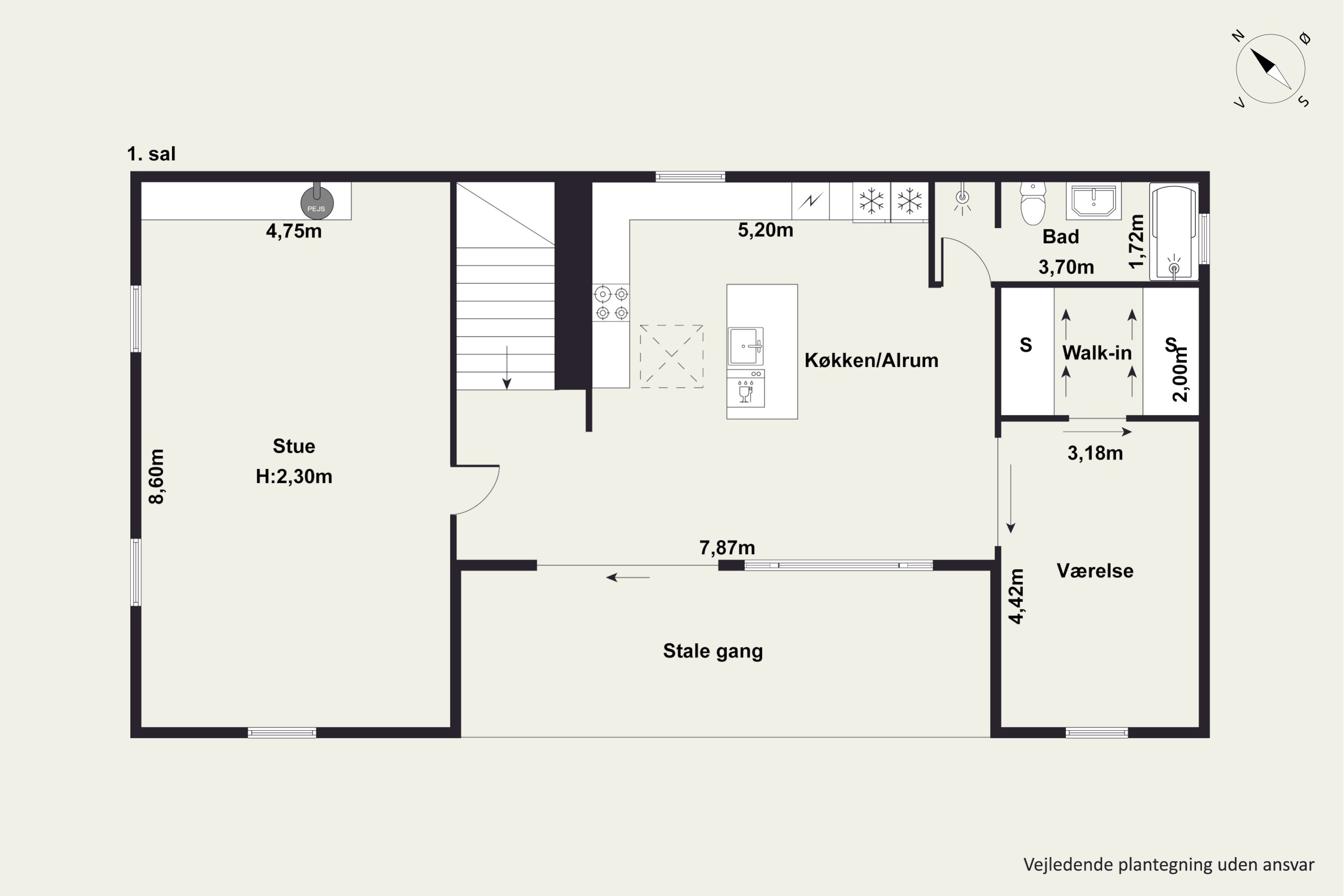 Plantegninger billede af Kirkevej 6, Vester Hassing, 9310 Vodskov