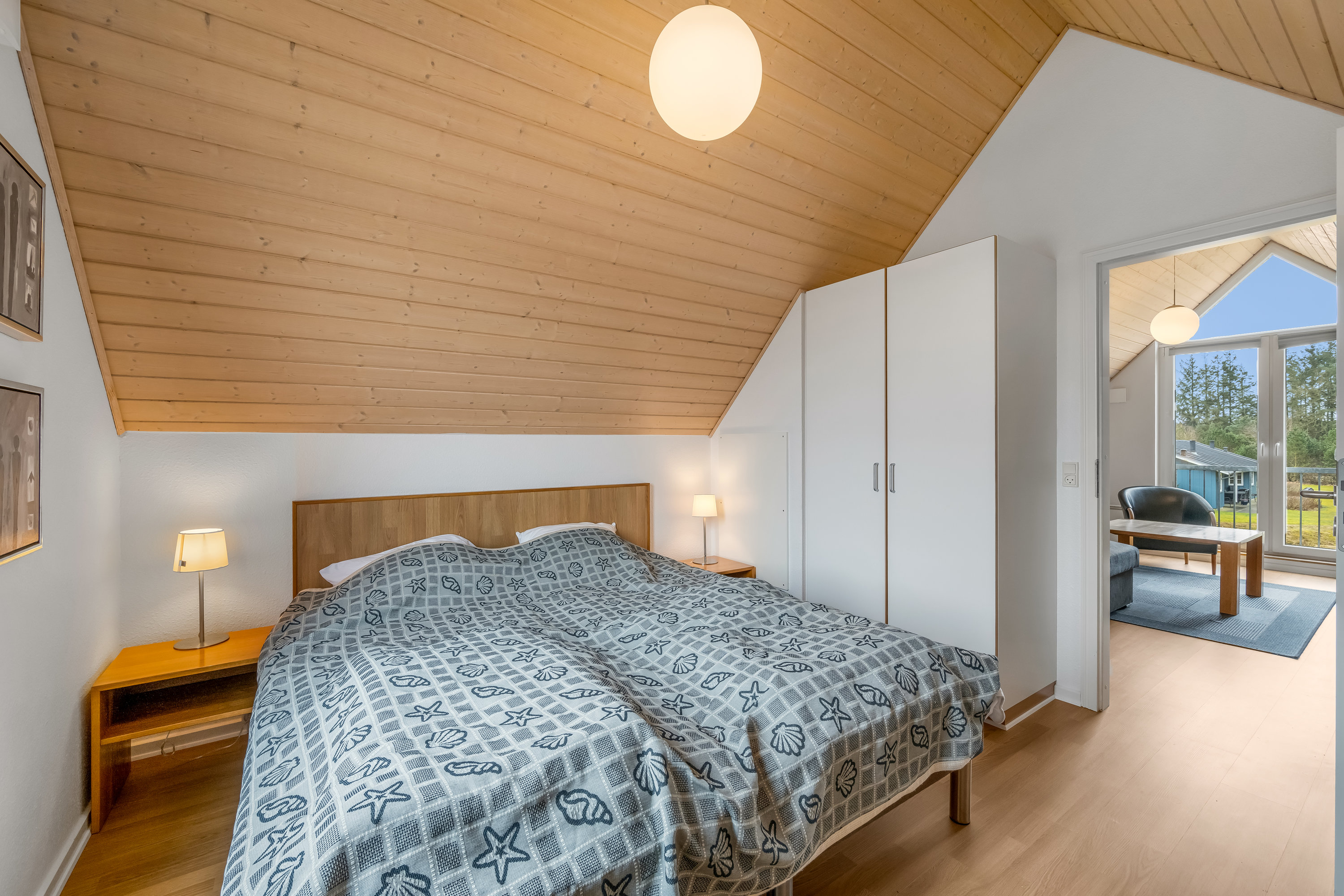 Fremhævet soveværelse billede i fuldskærmstilstand. Billede af Lønne Feriepark 132F, Lønne, 6830 Nørre Nebel