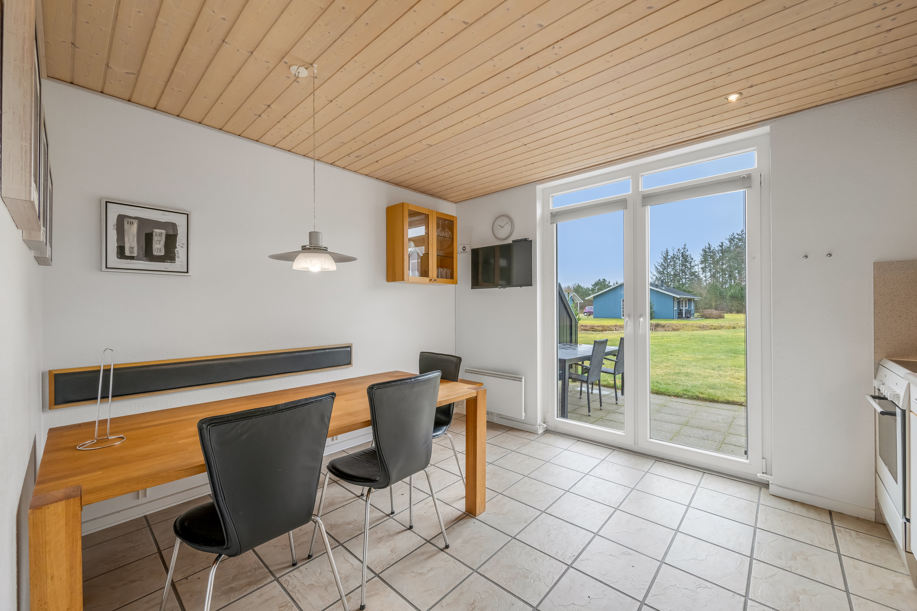 Fremhævet stue billede i fuldskærmstilstand. Billede af Lønne Feriepark 132F, Lønne, 6830 Nørre Nebel