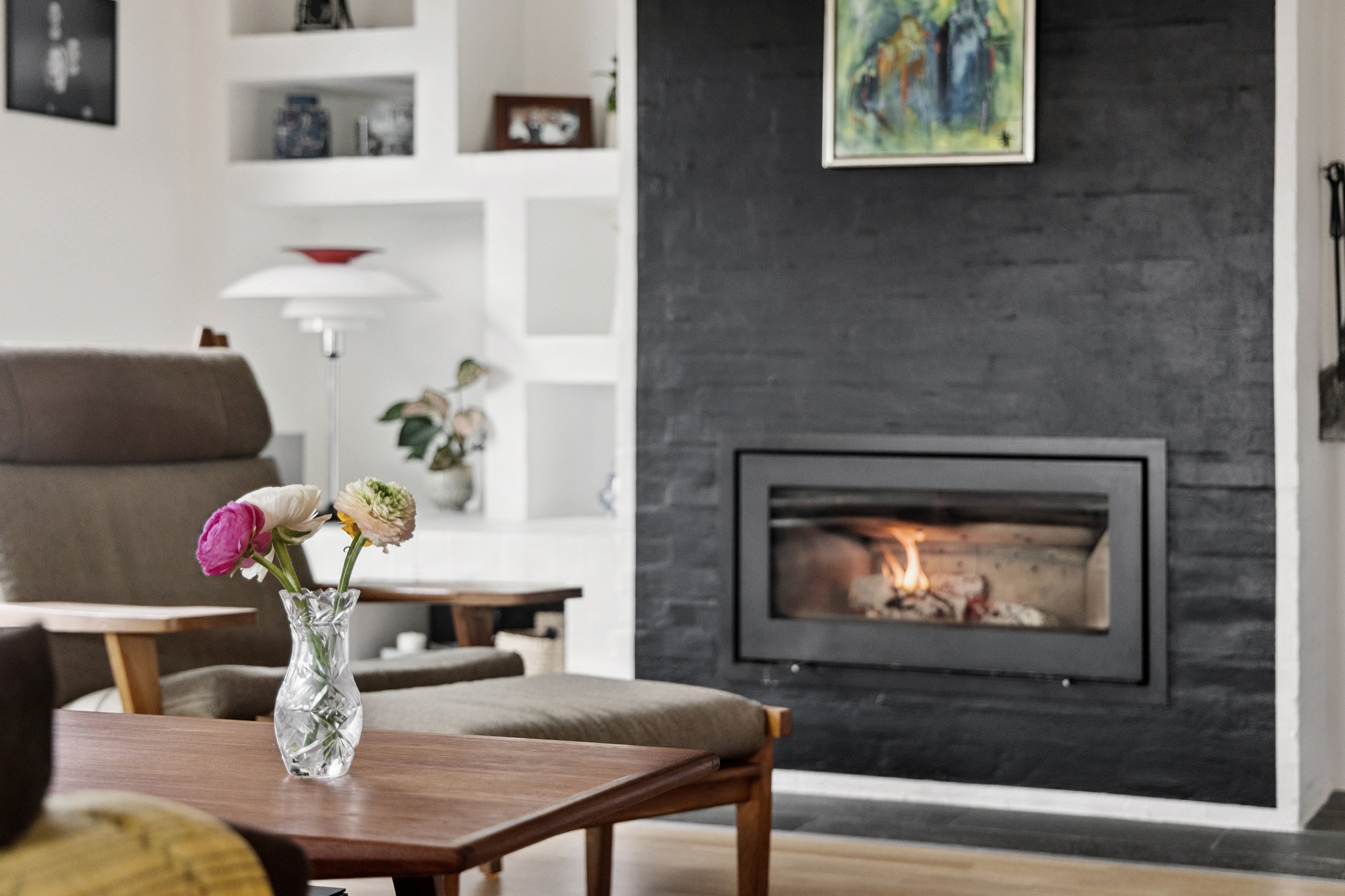 Fremhævet stue billede i fuldskærmstilstand. Billede af Kirkevej 6, Vester Hassing, 9310 Vodskov