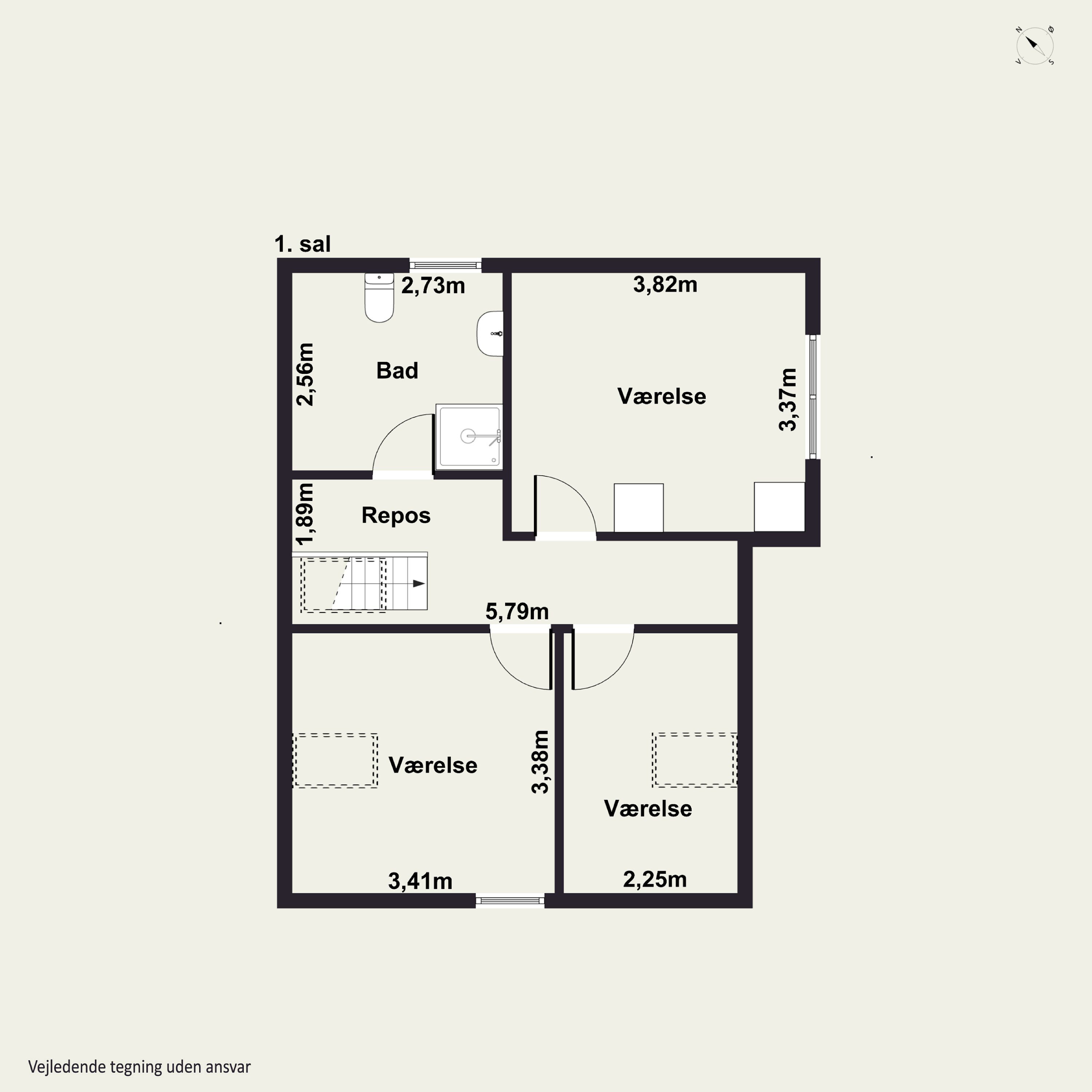 Plantegninger billede af Nordre Landevej 43, Simmerbølle, 5900 Rudkøbing