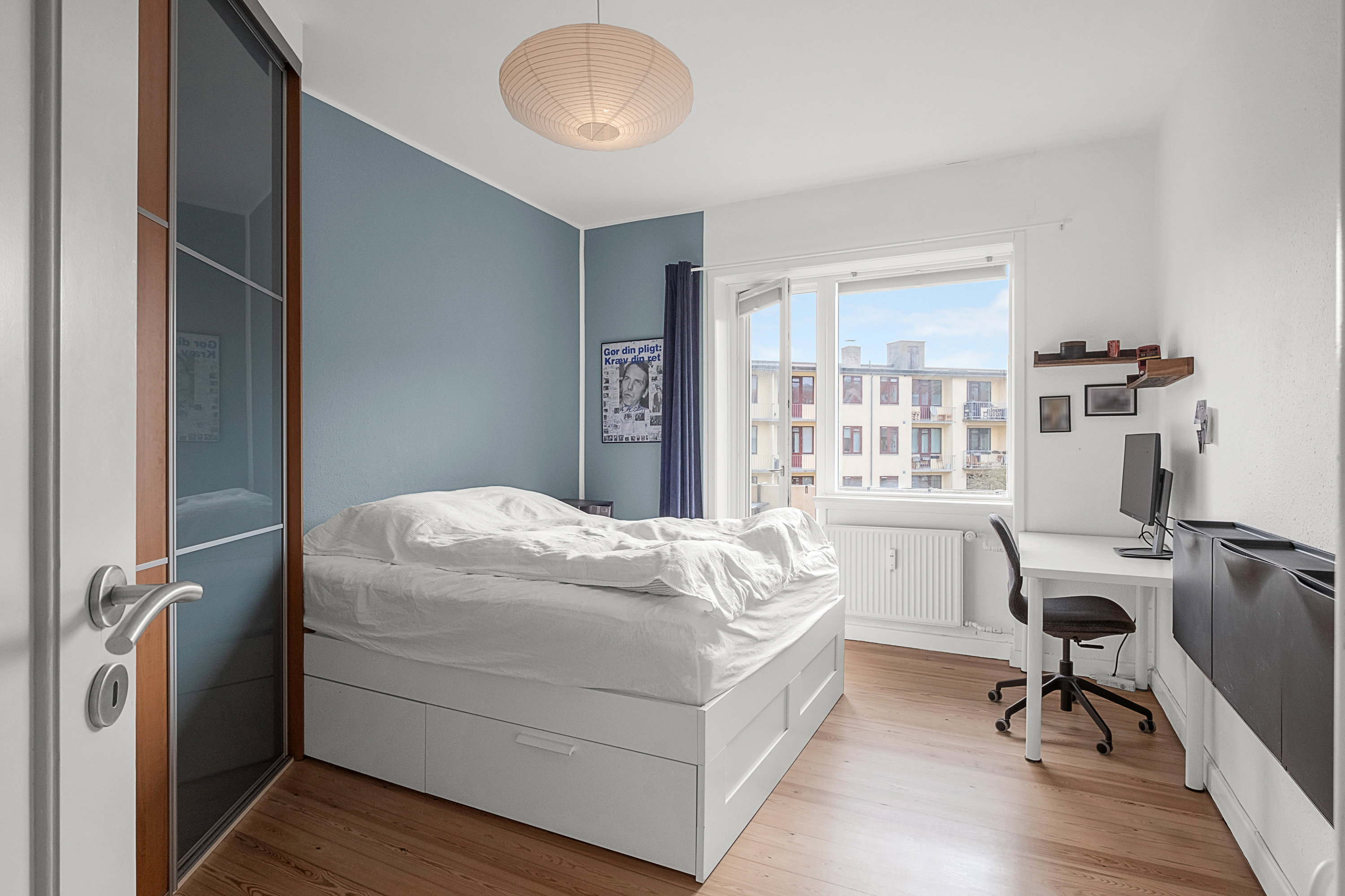 Fremhævet soveværelse billede i fuldskærmstilstand. Billede af Skanderborgvej 1, 3. tv., 8000 Aarhus C