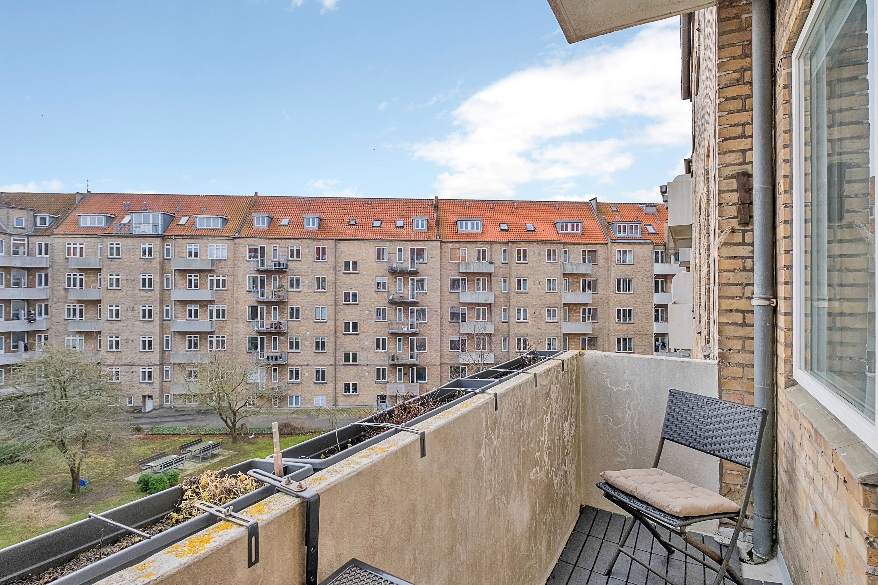 Fremhævet altan billede i fuldskærmstilstand. Billede af Skanderborgvej 1, 3. tv., 8000 Aarhus C