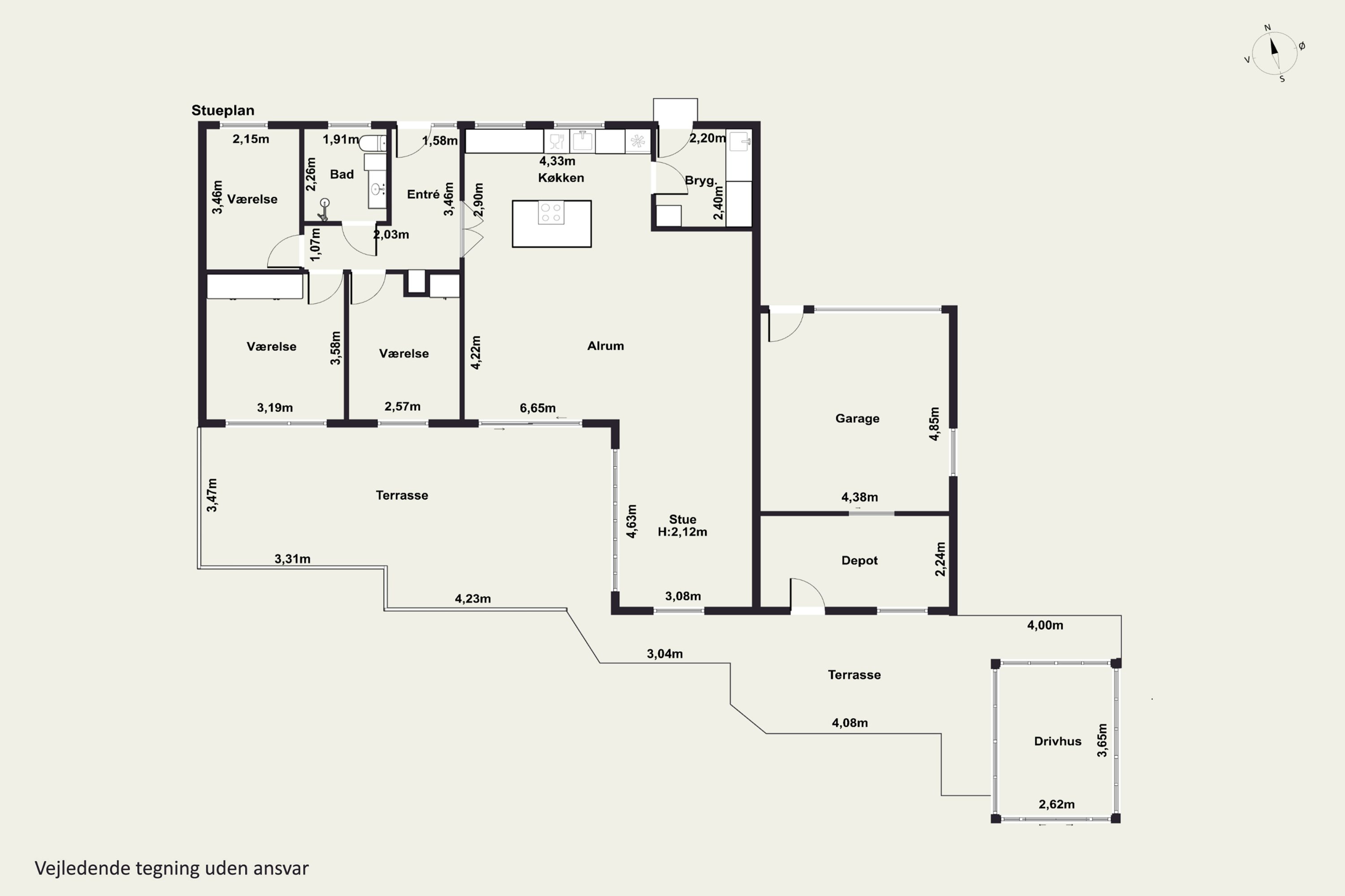 Plantegninger billede af Pederstrupvej 16L, Spodsbjerg, 5900 Rudkøbing