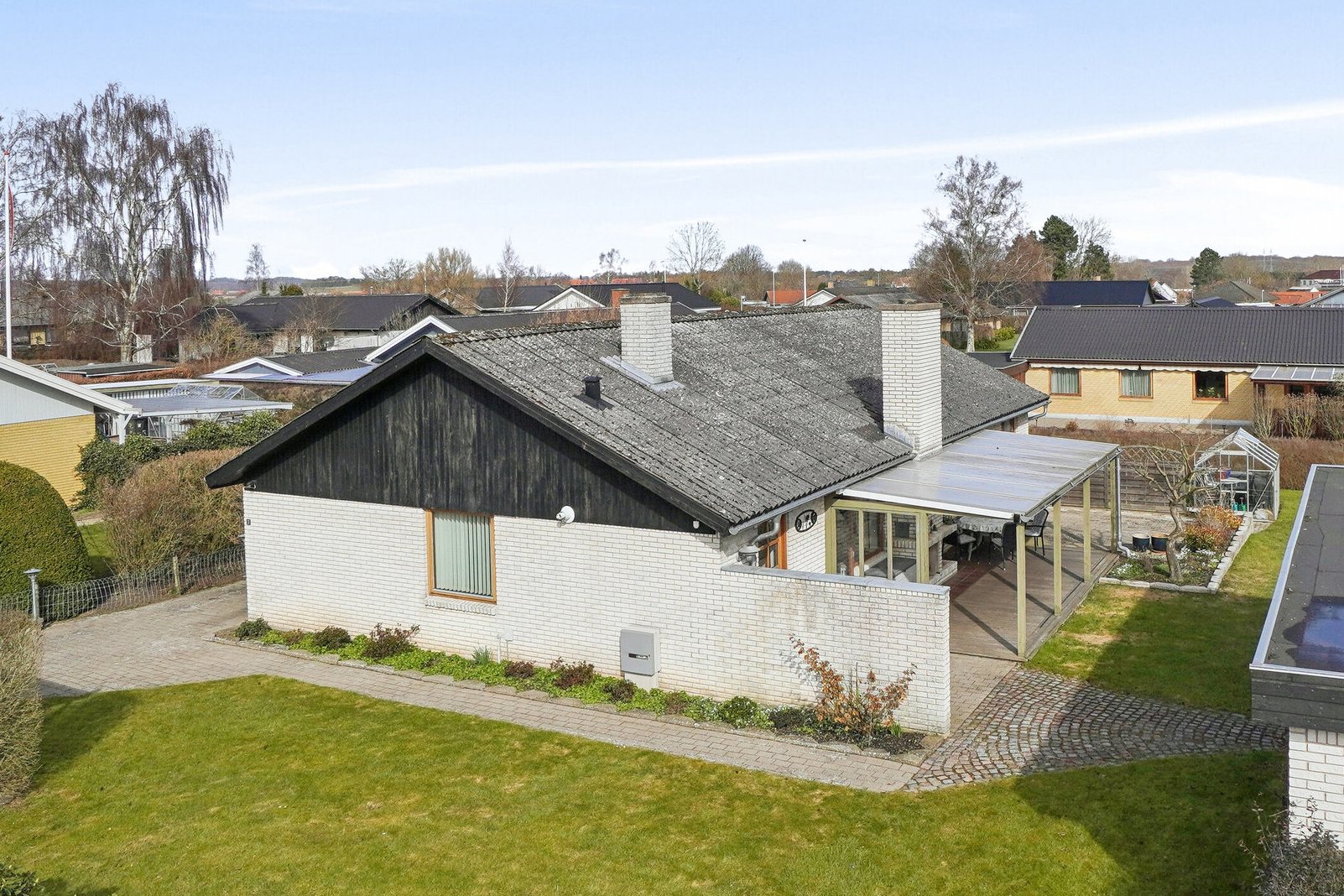 Fremhævet set fra haven billede i fuldskærmstilstand. Billede af Femkløvervej 7, 3310 Ølsted