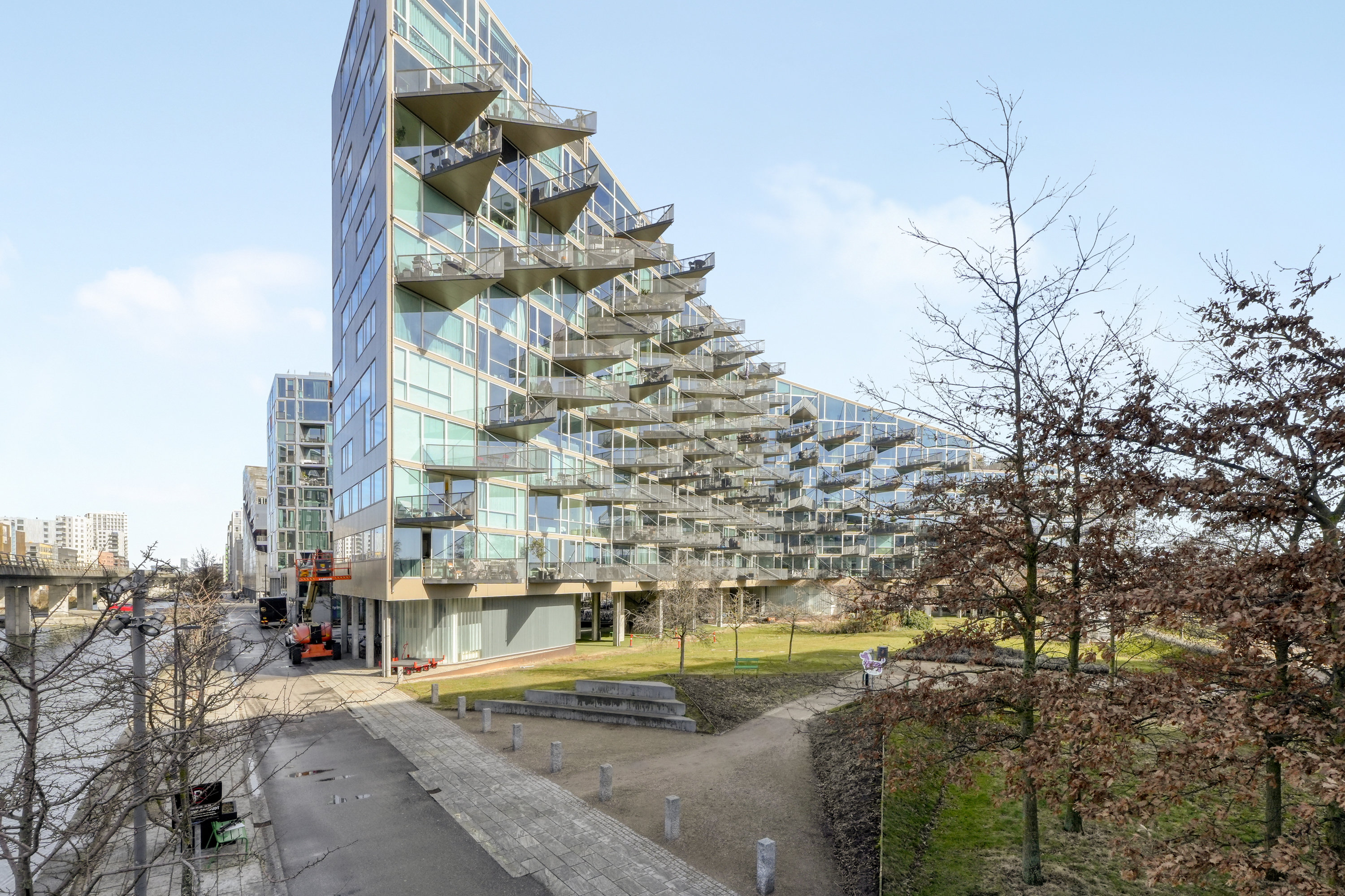 Fremhævet gårdmiljø billede i fuldskærmstilstand. Billede af Ørestads Boulevard 59A, 4. 405., 2300 København S