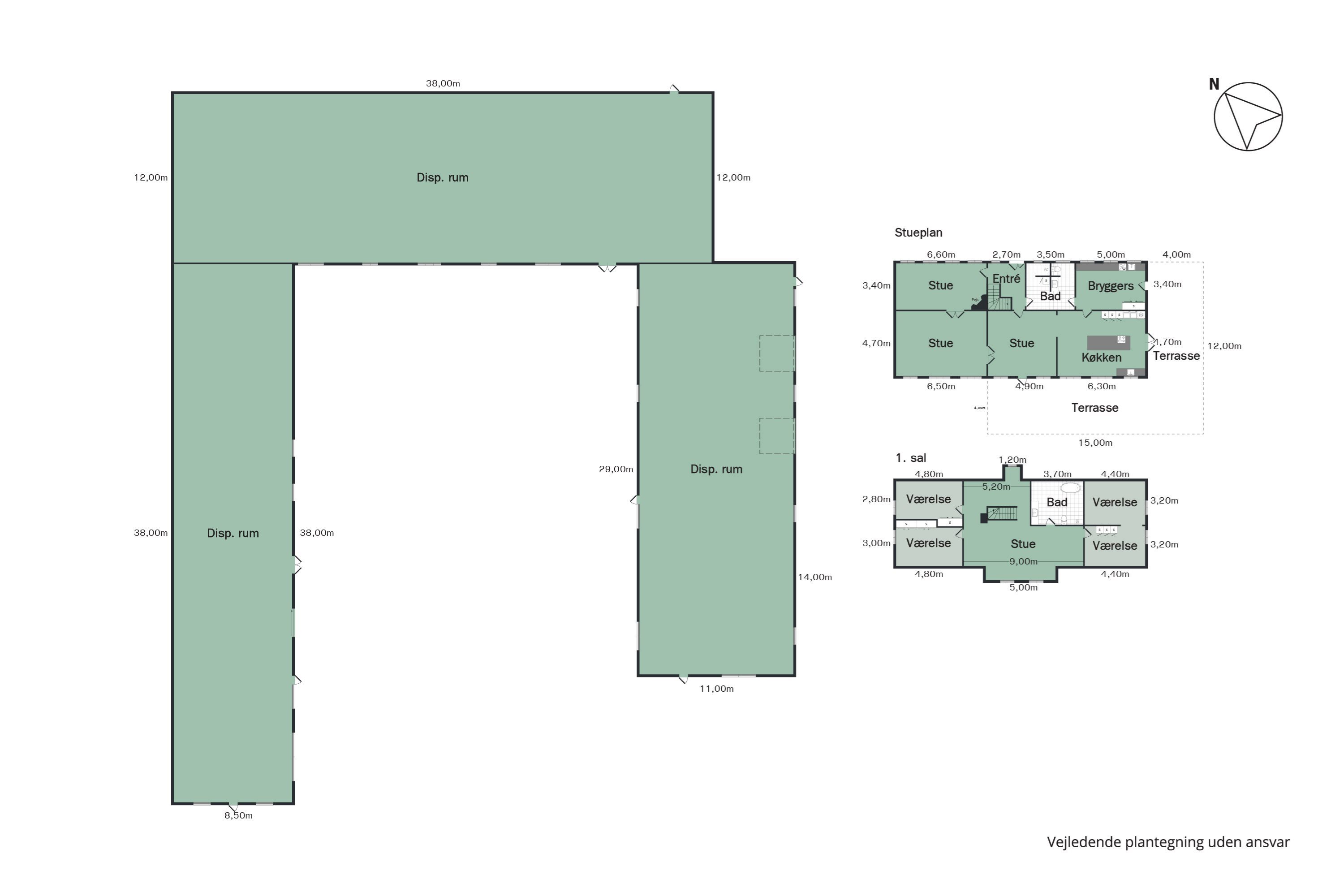 Plantegninger billede af Brorholtvej 70, 9430 Vadum