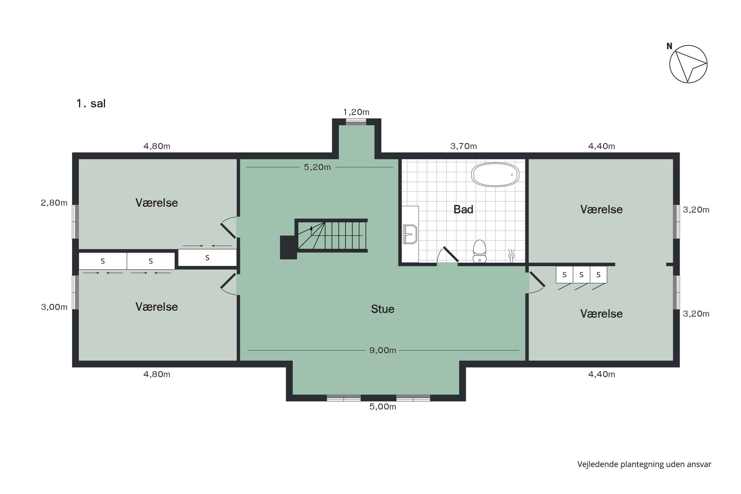 Plantegninger billede af Brorholtvej 70, 9430 Vadum