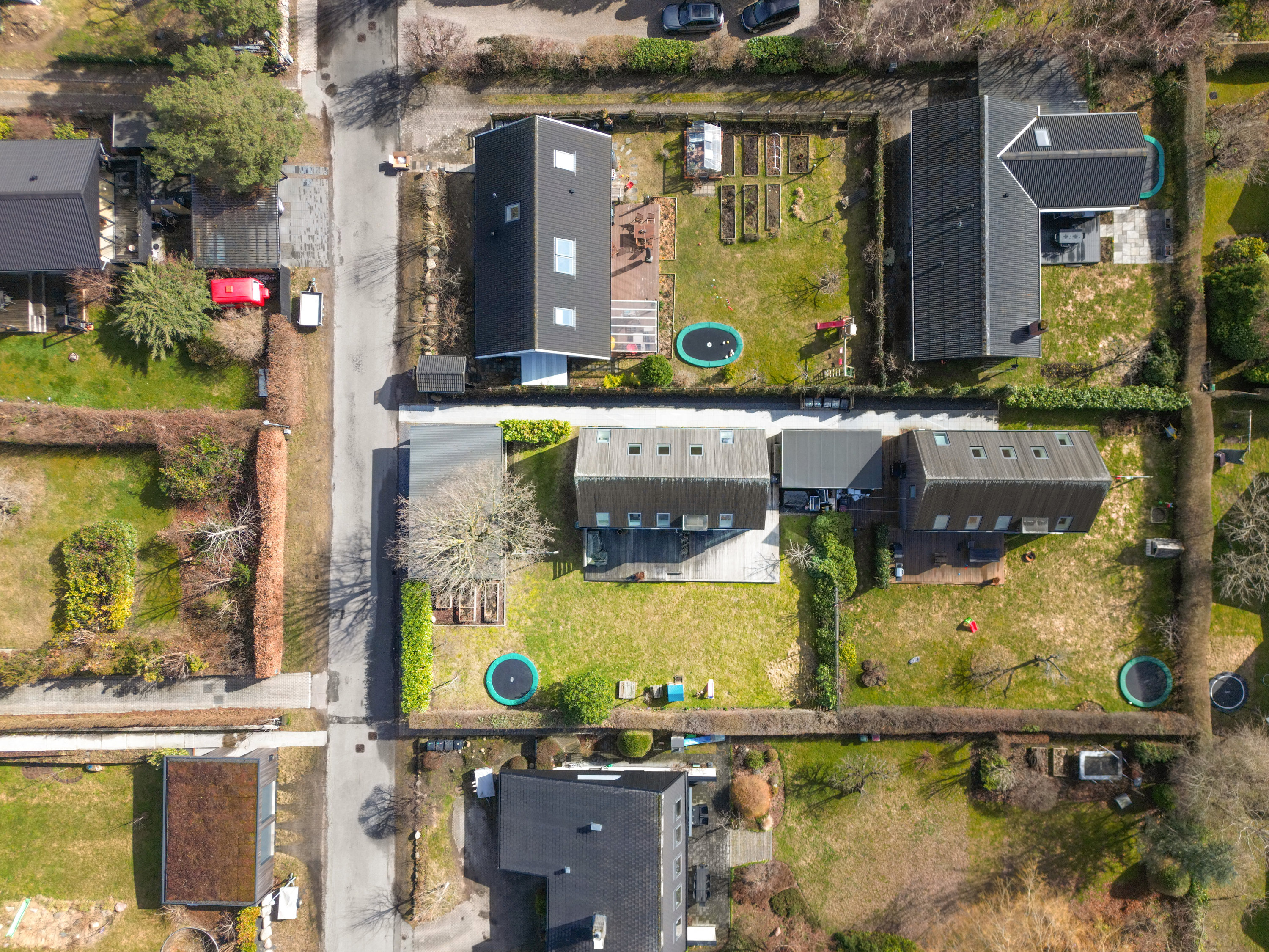 Fremhævet luftfoto billede i fuldskærmstilstand. Billede af Tranemosevej 64, 2750 Ballerup