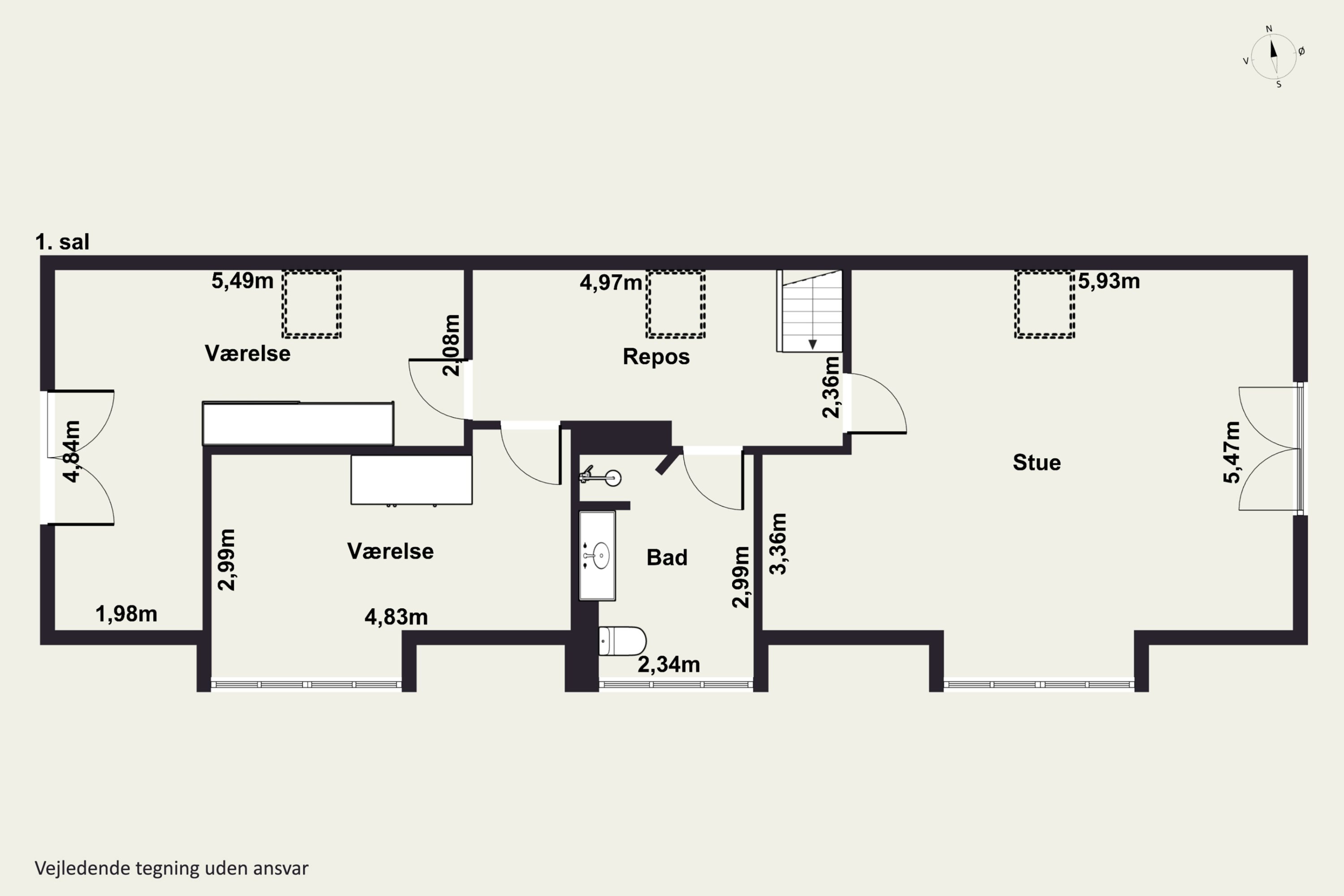 Plantegninger billede af Solbakkevej 12, 5874 Hesselager