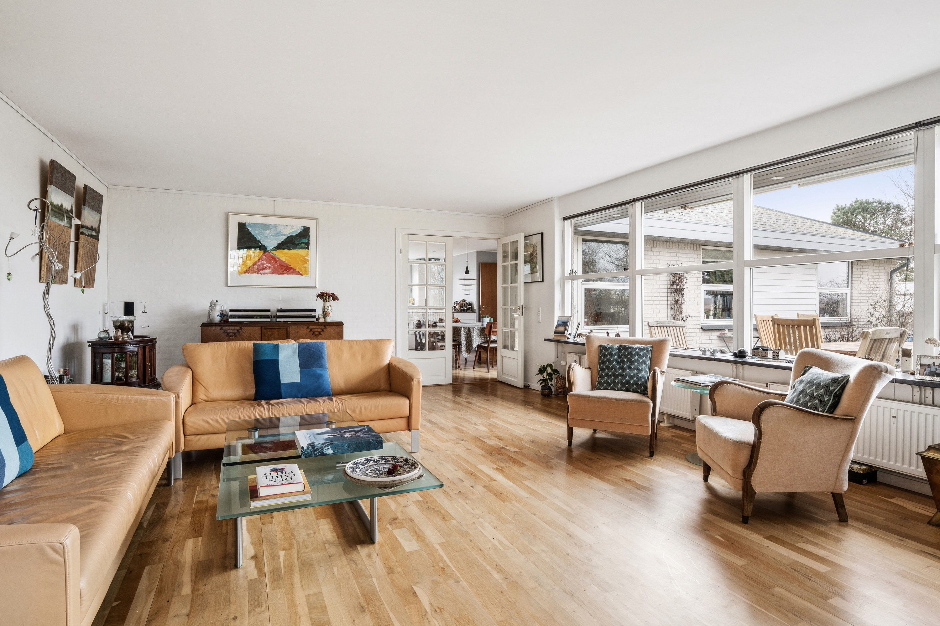 Fremhævet stue billede i fuldskærmstilstand. Billede af Blommevænget 27, 9000 Aalborg