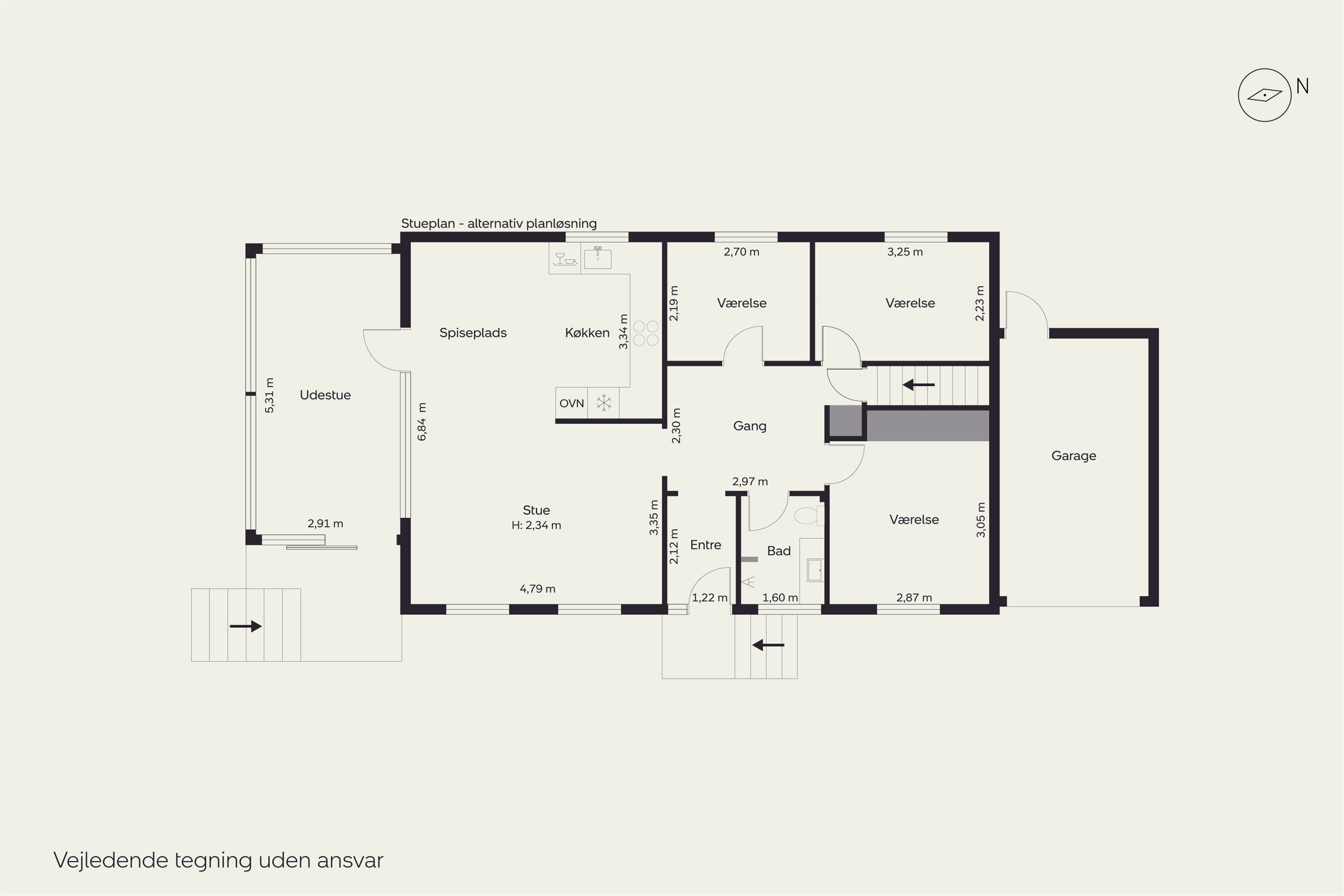 Plantegninger billede af Grænsevej 22, 2820 Gentofte