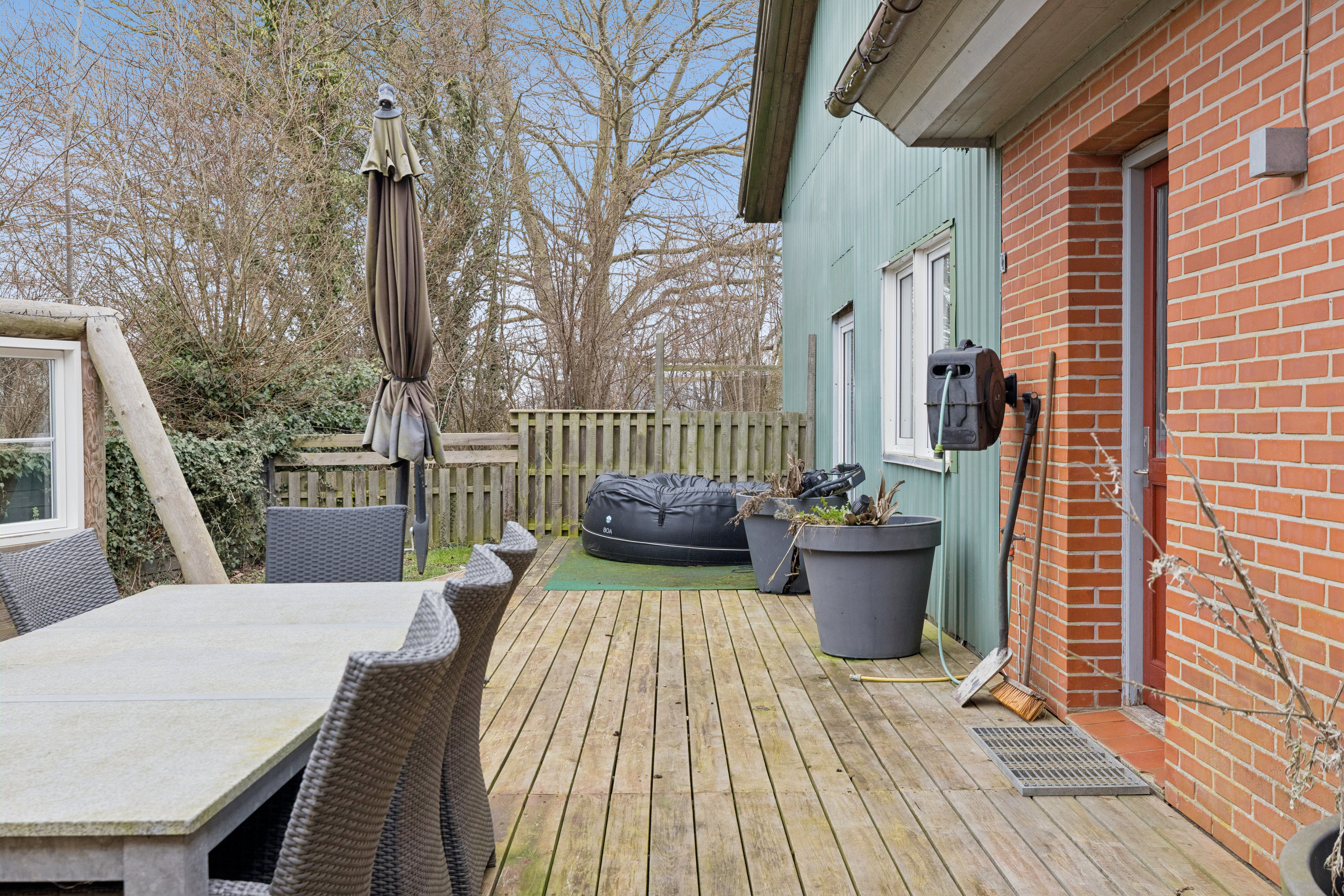 Fremhævet terrasse billede i fuldskærmstilstand. Billede af Vestermark 4, Kegnæs, 6470 Sydals