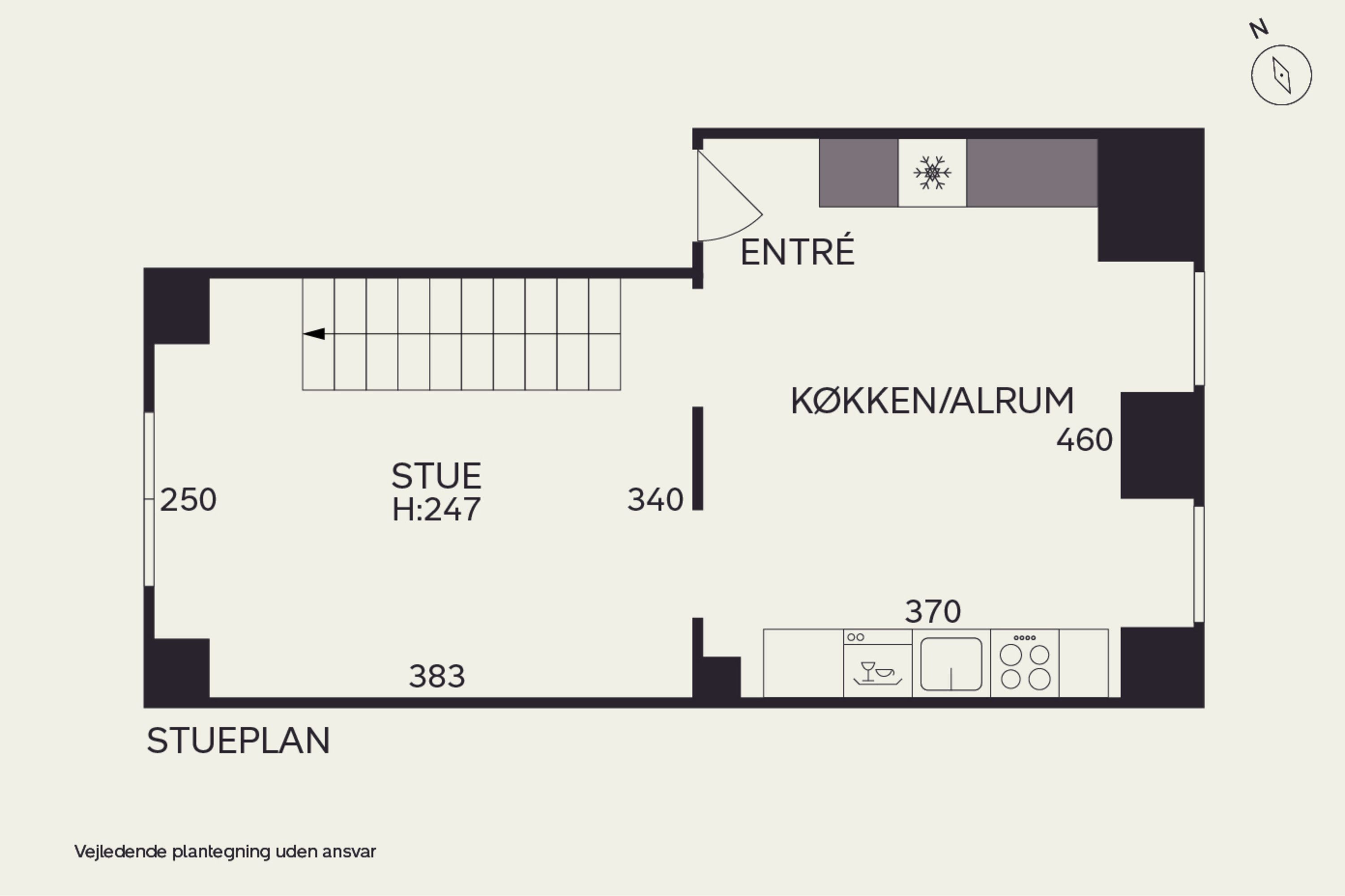 Plantegninger billede af Peter Fabers Gade 28, st.. th., 2200 København N