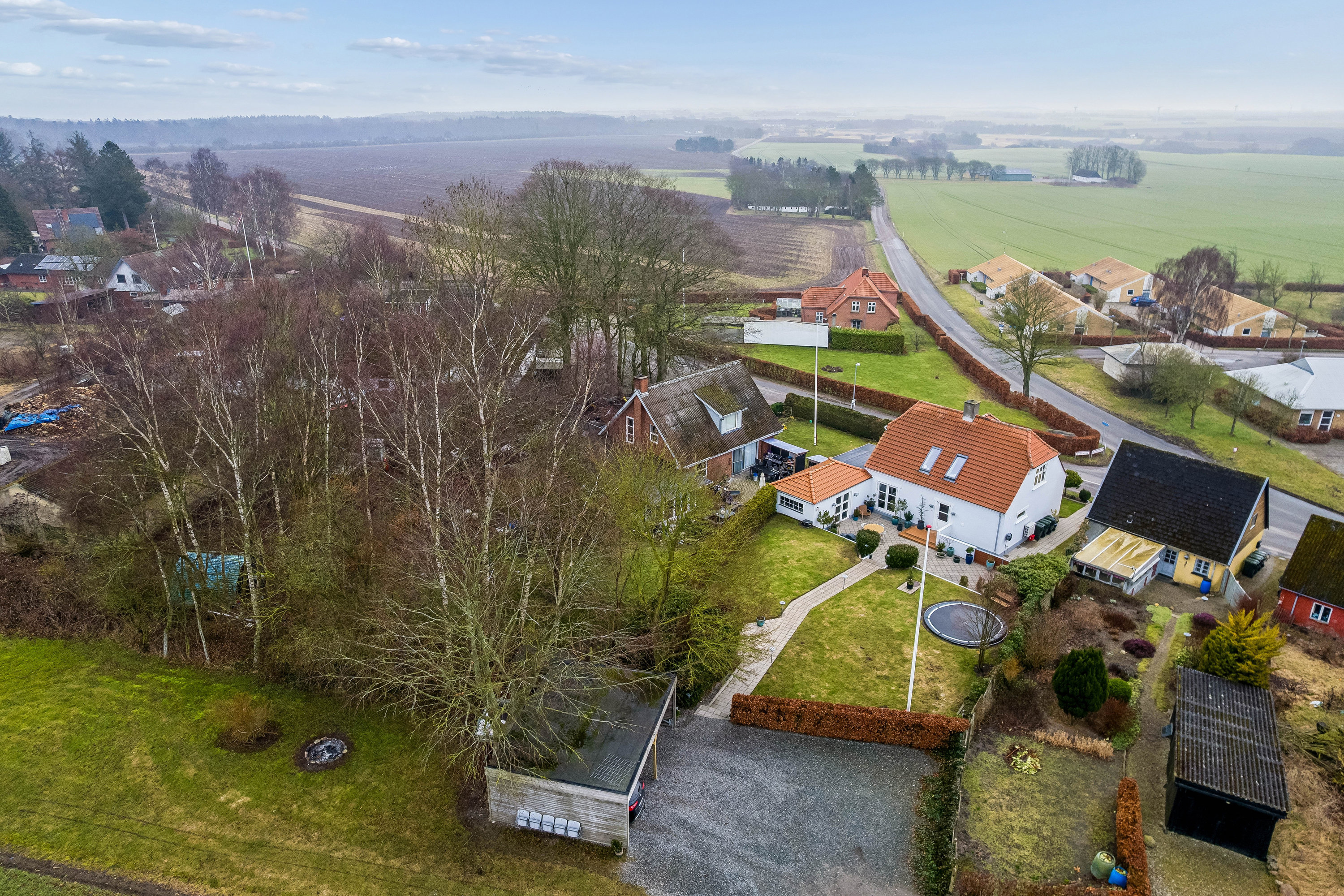 Fremhævet luftfoto billede i fuldskærmstilstand. Billede af Rødeled Vej 1, Rimsø, 8500 Grenaa