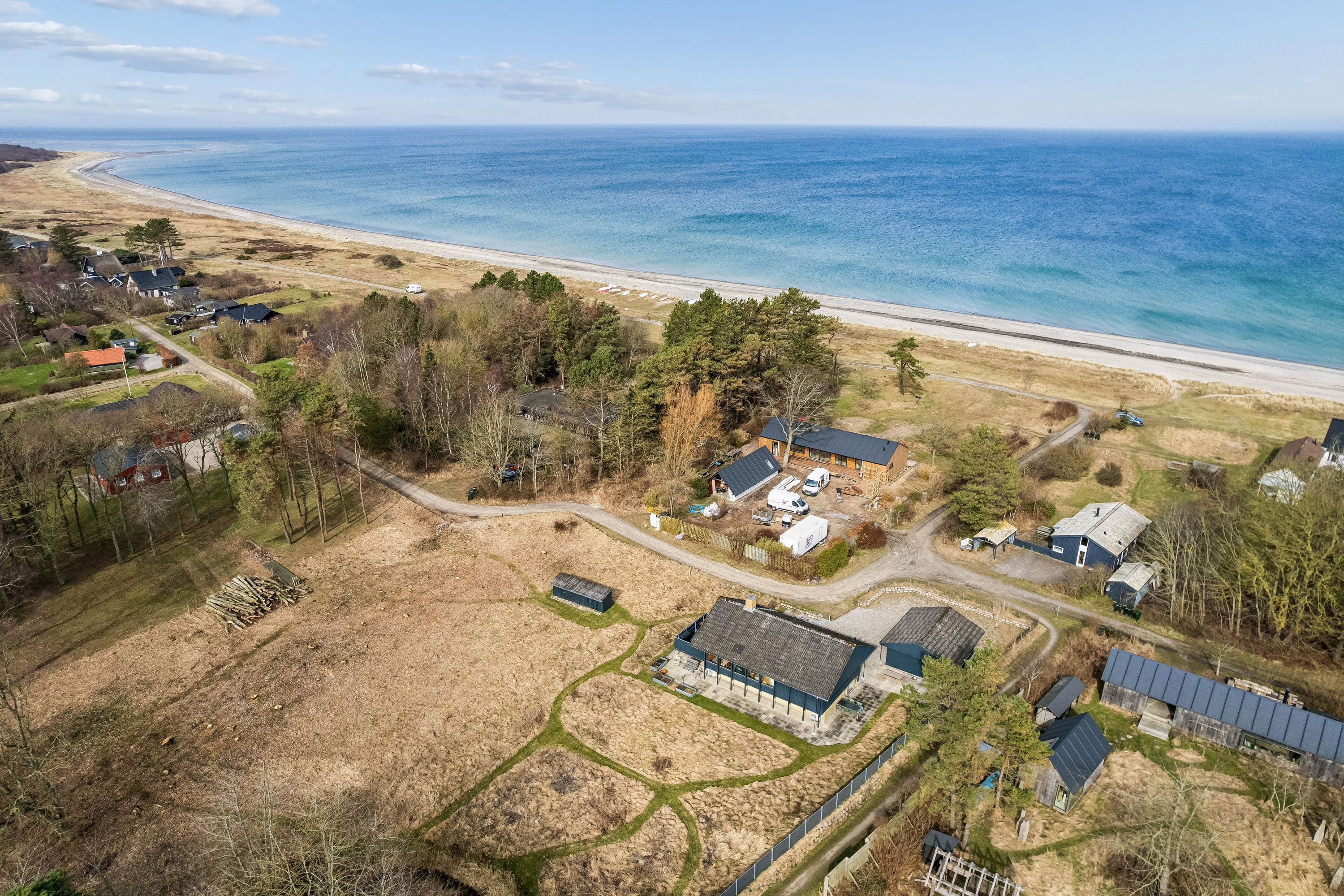 Fremhævet luftfoto billede i fuldskærmstilstand. Billede af Bertavej 18, Gjerrild, 8500 Grenaa