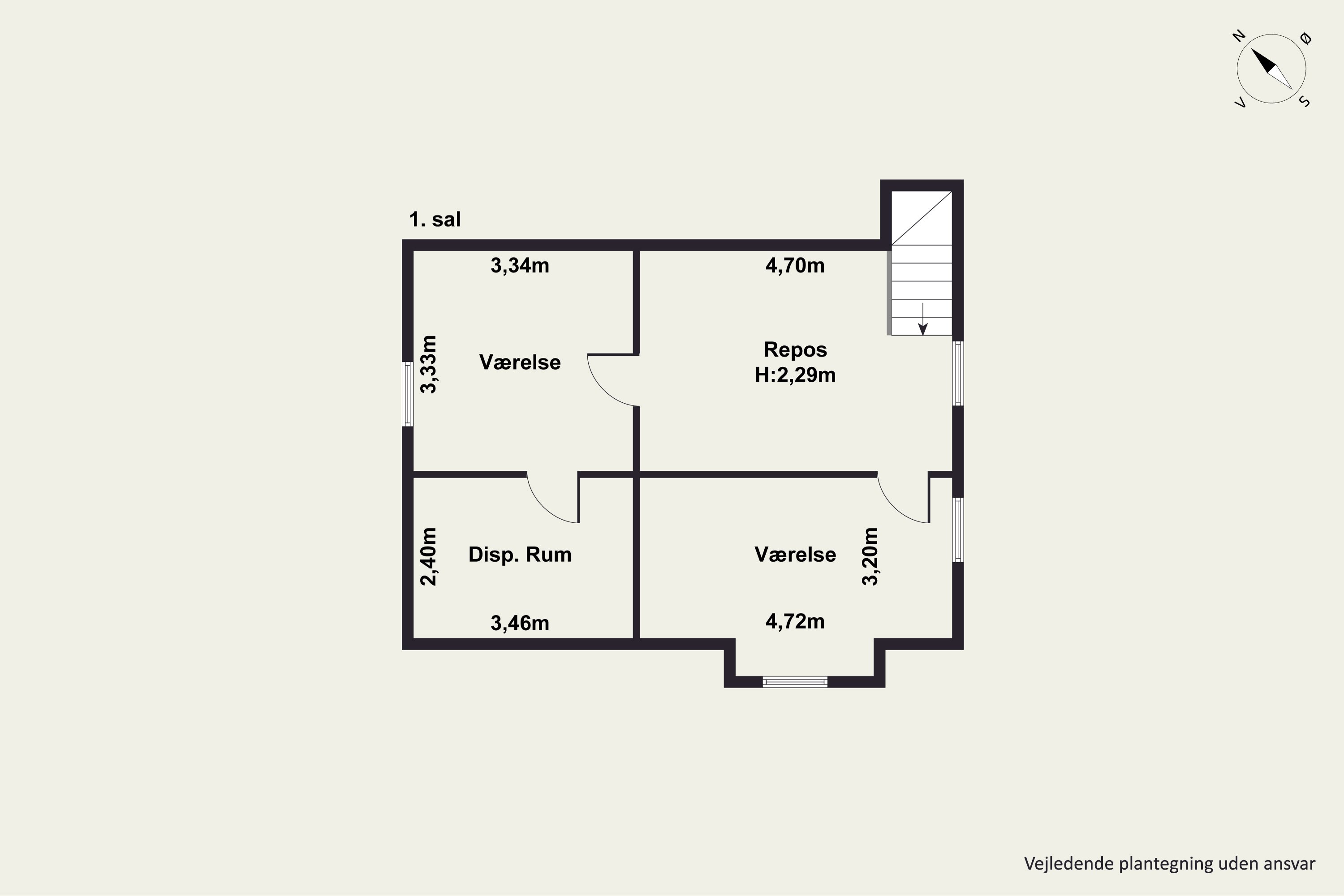 Plantegninger billede af Fanøevej 17, Vester Hassing, 9310 Vodskov